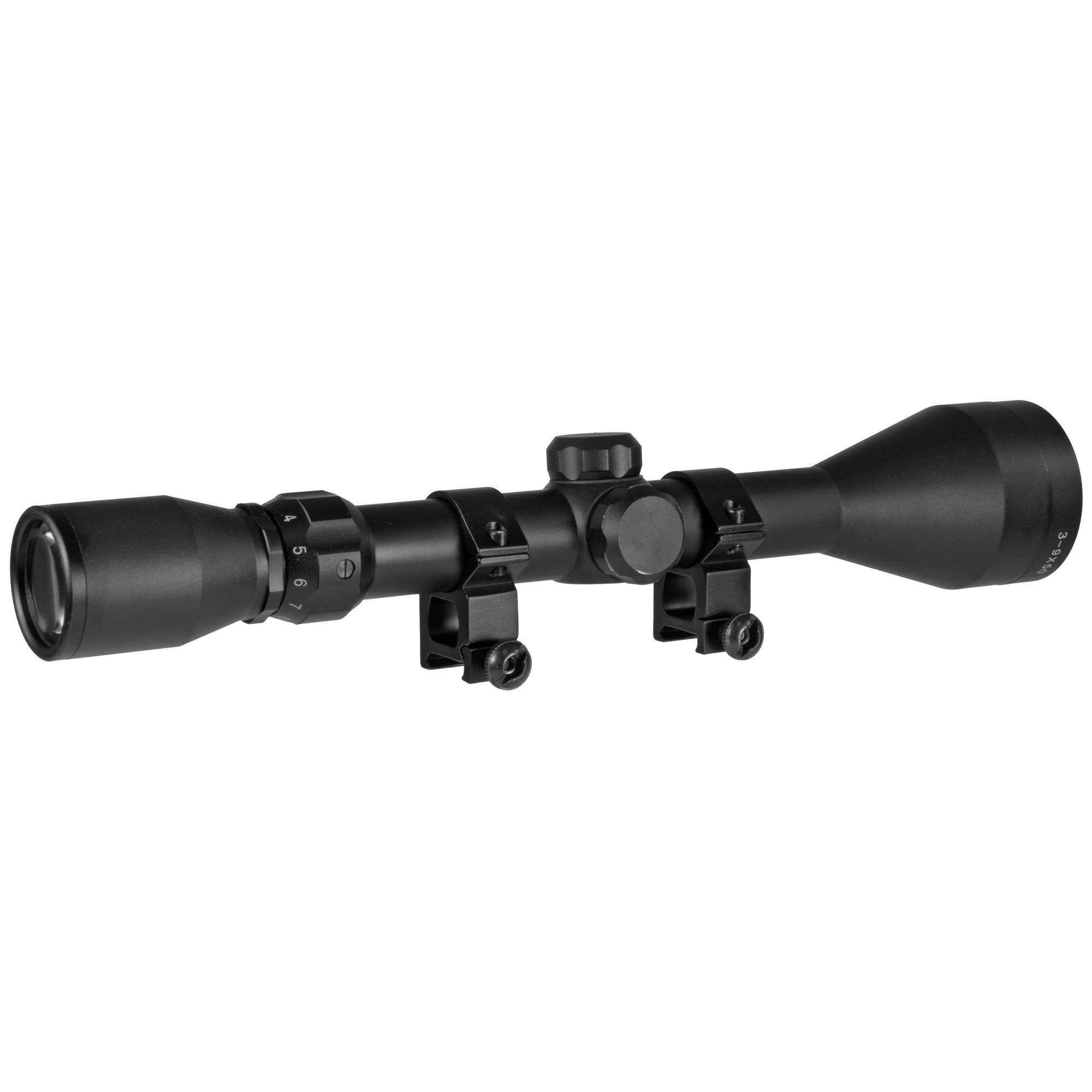 Truglo Buckline Rifle Scope 3-9x50 BDC Reticle 1 Inch Mount Water Resistant Matte Finish