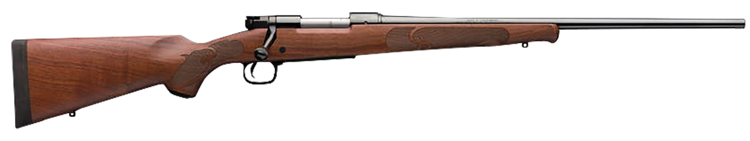 Winchester Model 70 Featherweight 6.8 Western 24 Inch 3 Rounds Brushed Polish Walnut