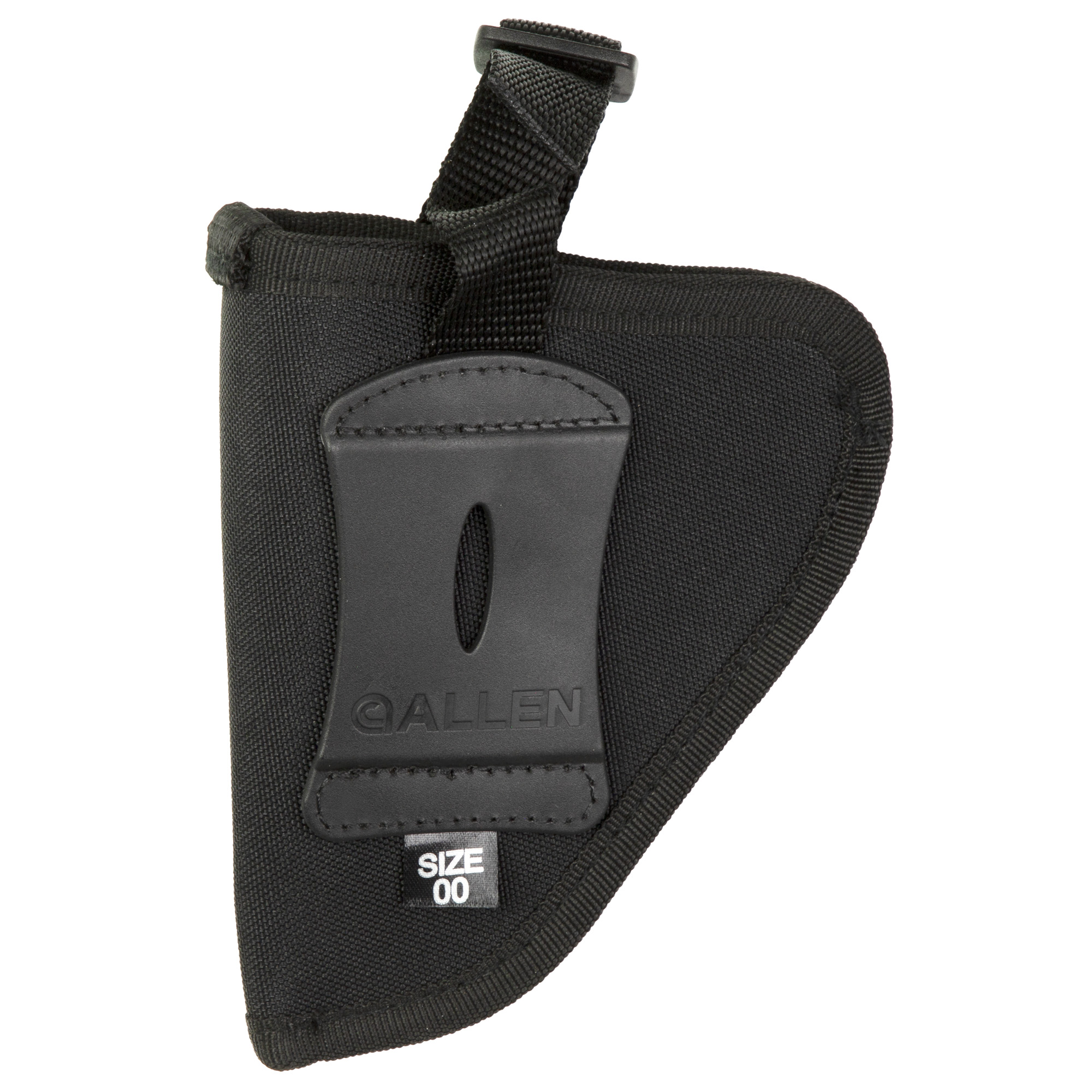 Allen 44800 Cortez  Size 00 OWB Style Black Polyester, Adjustable Strap & Belt Loop Mount Type fits 2-3" Barrel Small-Medium DA Revolver Right Hand