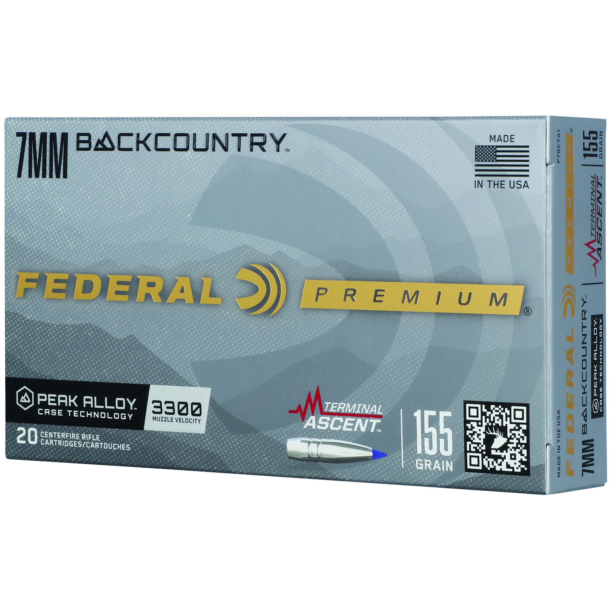 Federal BackCountry 7mm BC Bonded Slipstream Polymer Tip 155 Grain 20 Rounds