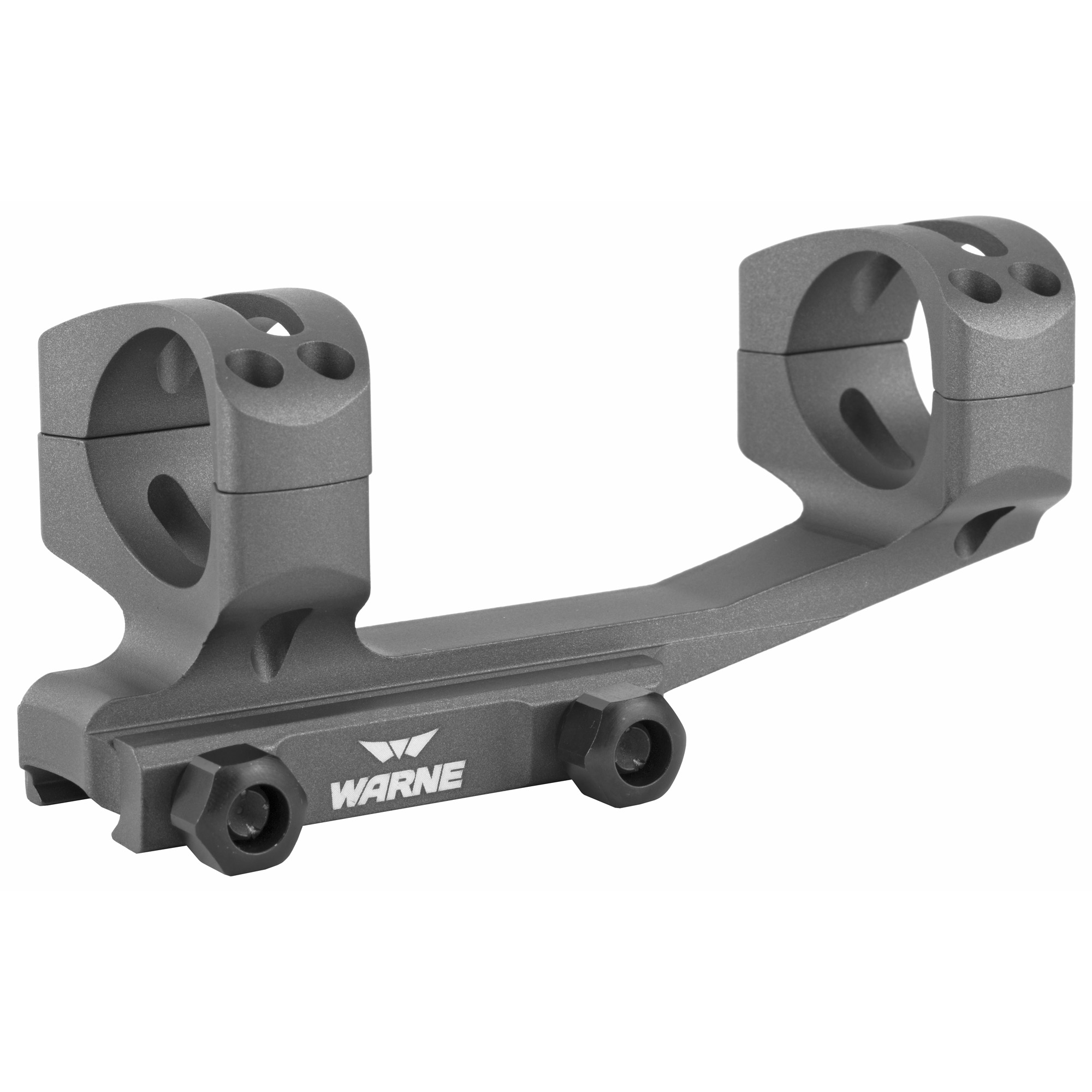 Warne Gen 2 Extended Skeletonized 30mm Gray Scope Mount for AR Rifles Picatinny