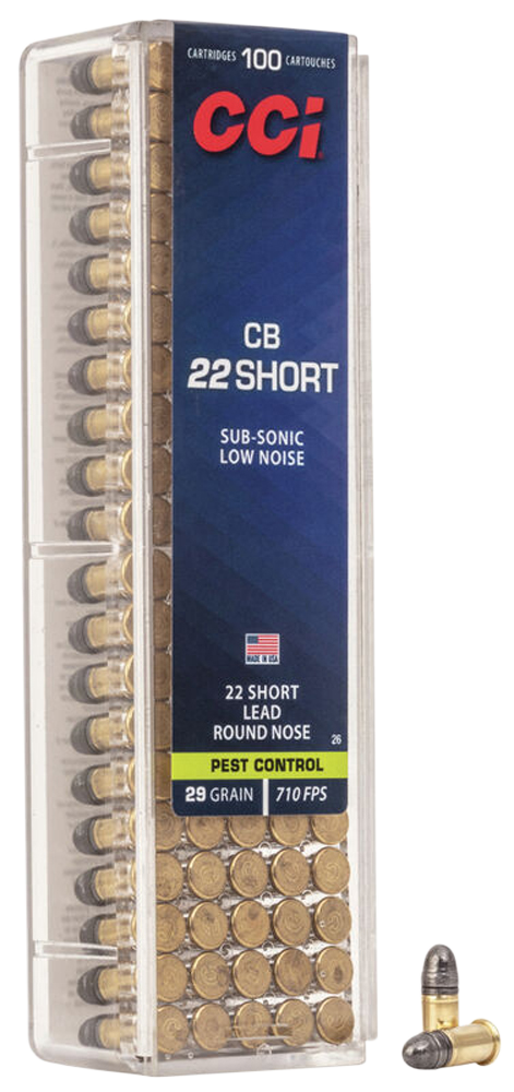 Cci Cb Short 22 Short Lead Round Nose 29 Grain 100 Rounds