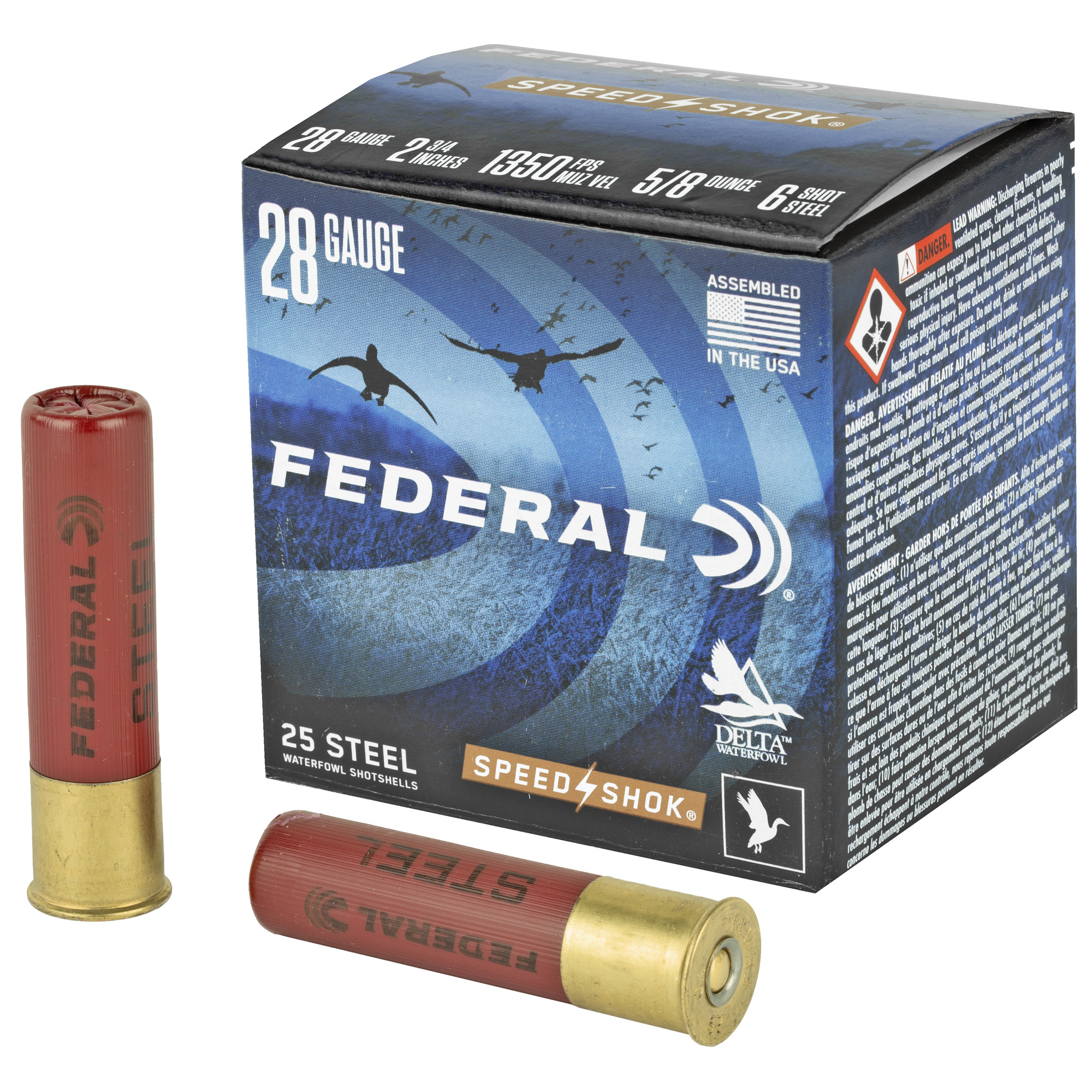 Federal Speed-Shok Load 28 Gauge 2.75 in. 5/8 oz. 6 Shot 25 rd.