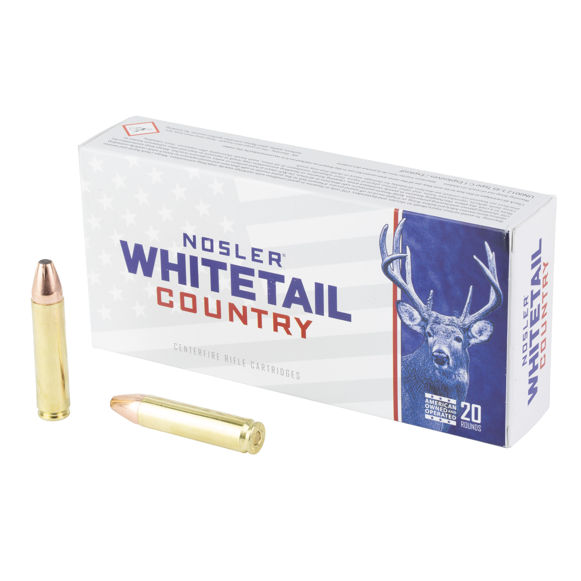 Nosler Whitetail Country Rifle Ammo 400 Legend Soft Point 215 Grain 20 Rounds