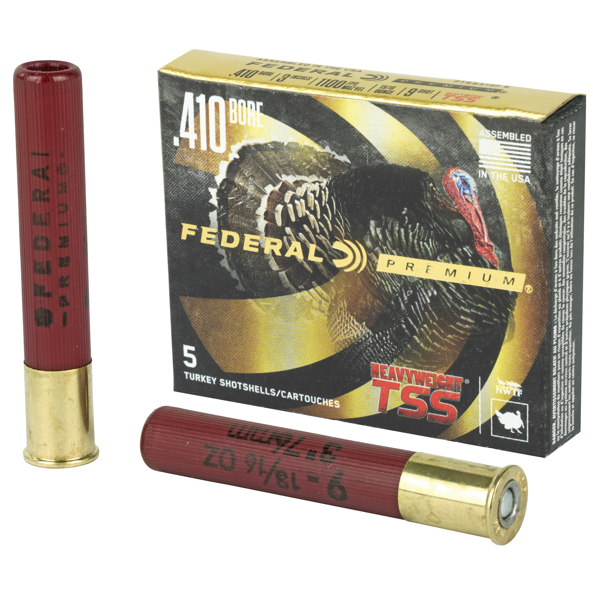 Federal Heavyweight Tss Load 410 Bore Tungsten Super Shot 13/16 Ounce 5 Rounds