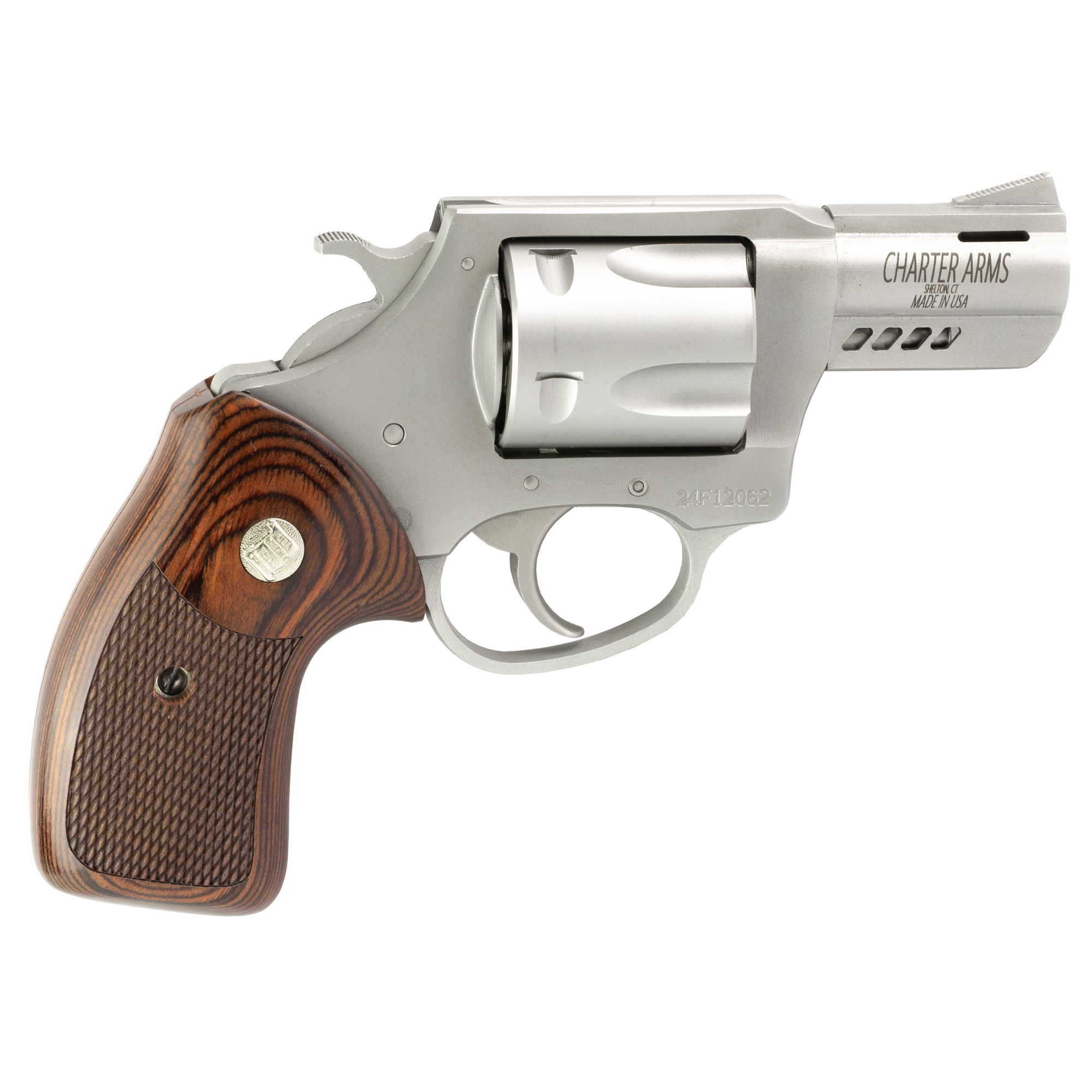 Charter Arms Double Dog Revolver 357 MAG / 9mm 2.2 in Stainless / Walnut 5 rd