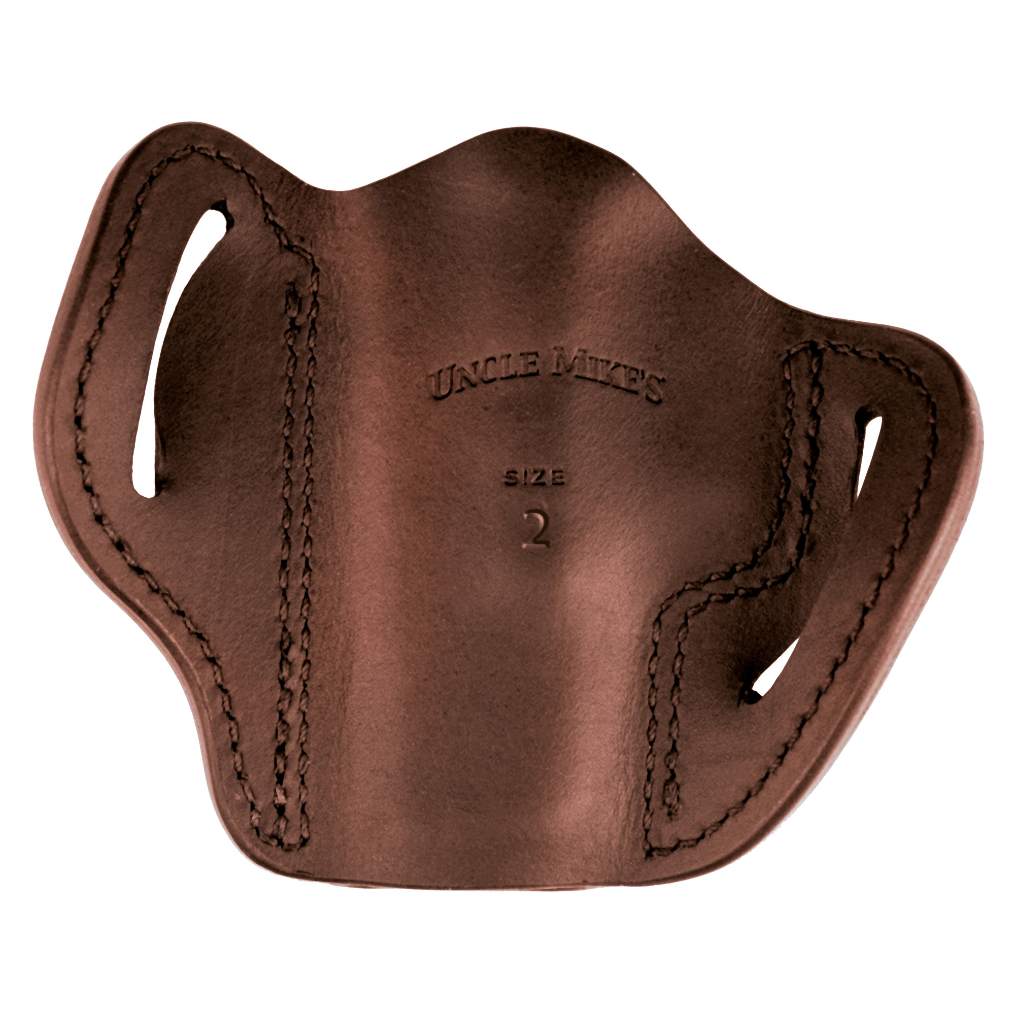 Uncle Mikes-leather(1791) UMOWB2BRWR Outside The Waistband  OWB Size 02 Brown Leather Compatible w/Glock 17/19, Belt Slide Mount, Right Hand