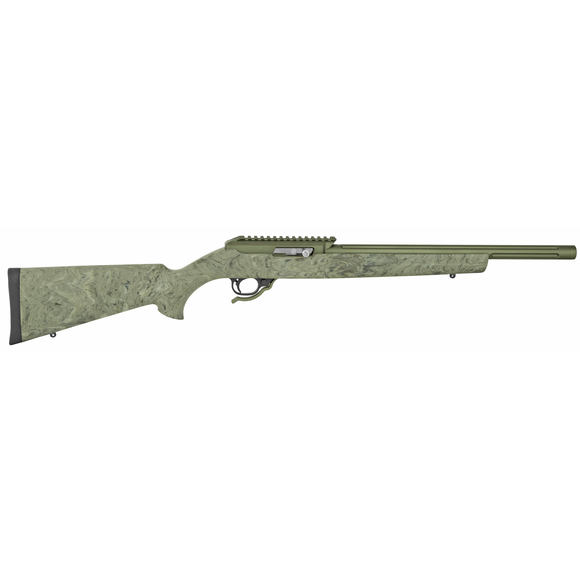 Tactical Solutions ATEMODBHGGRN X-Ring VR 22 LR Caliber with 10+1 Capacity, 16.50" Barrel, OD Green Metal Finish & Fixed Hogue OverMolded Ghillie Green Stock (Full Size)