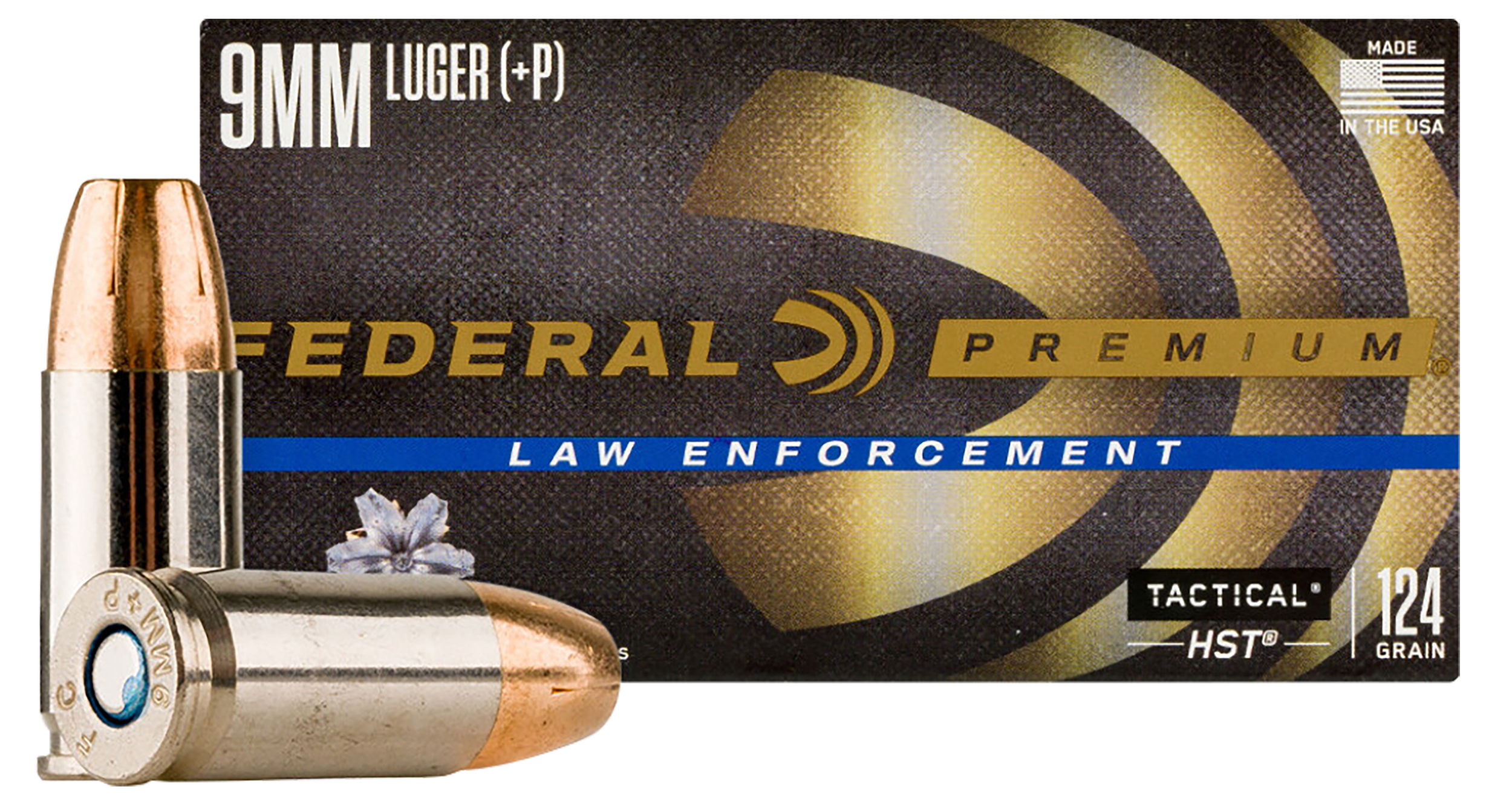 Federal Premium Defense 9mm Luger Jacketed Hollow Point 124 Grain 50 Rounds