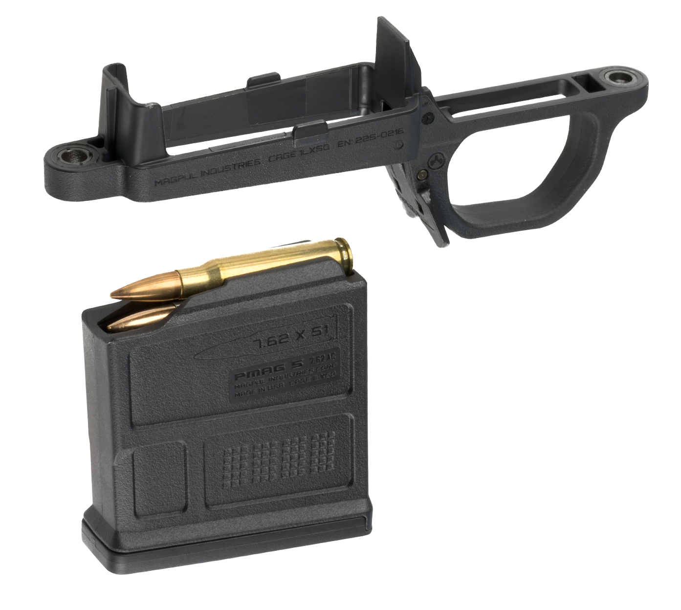 Magpul Bolt Action Mag Well Hunter 700 Stock Polymer Includes PMAG5 7.62 AC Magazine