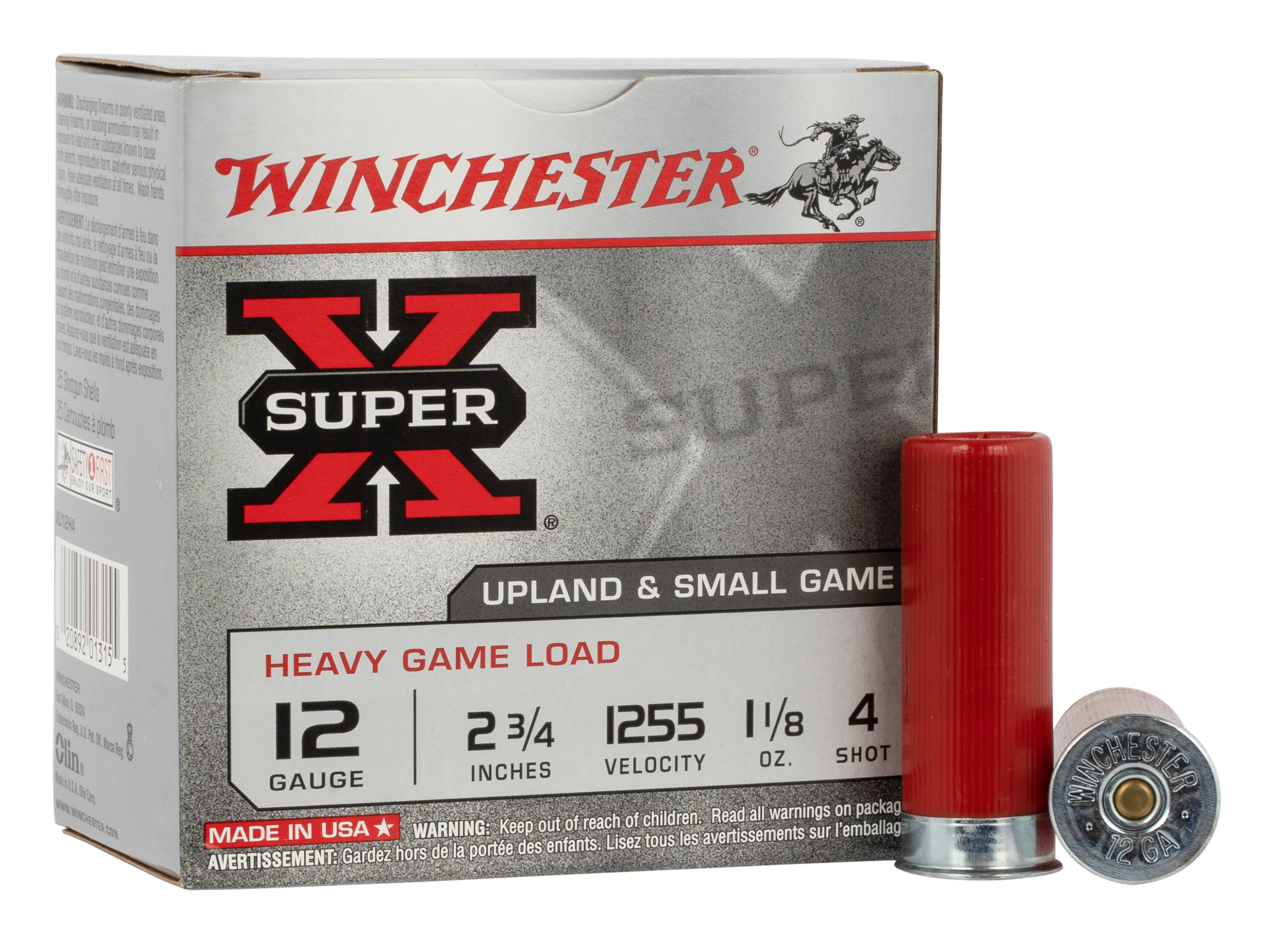 Winchester, Super X Heavy Game, 12 Gauge, Lead, 1 1/8 oz, 25 Rounds