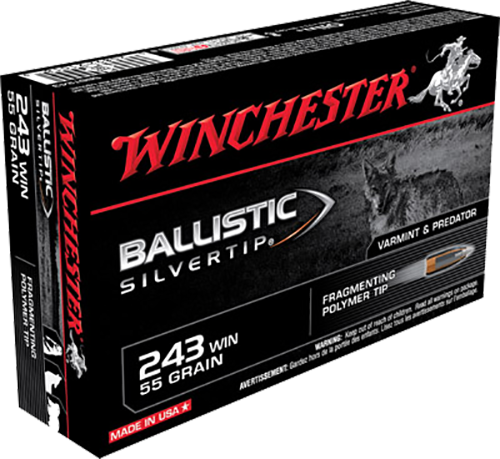 Winchester, Ballistic Silvertip, 243 Winchester, 55 Grain, 20 Rounds
