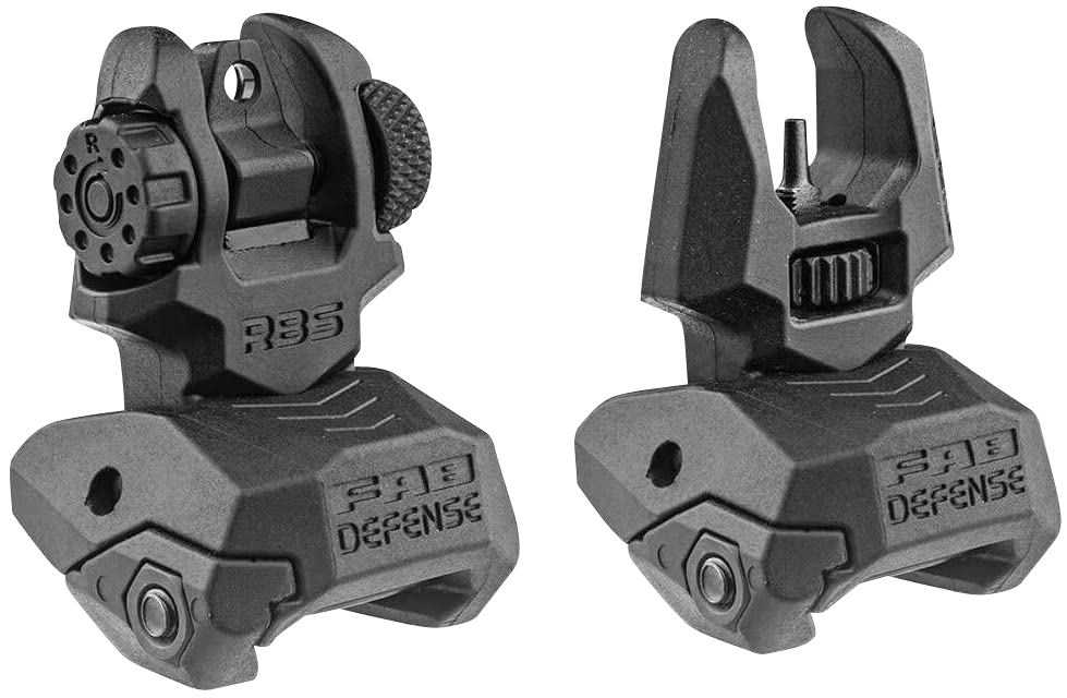 F.A.B. Defense FXFRBS Front Rear Folding Back-Up Sights AR-15 M16 M4