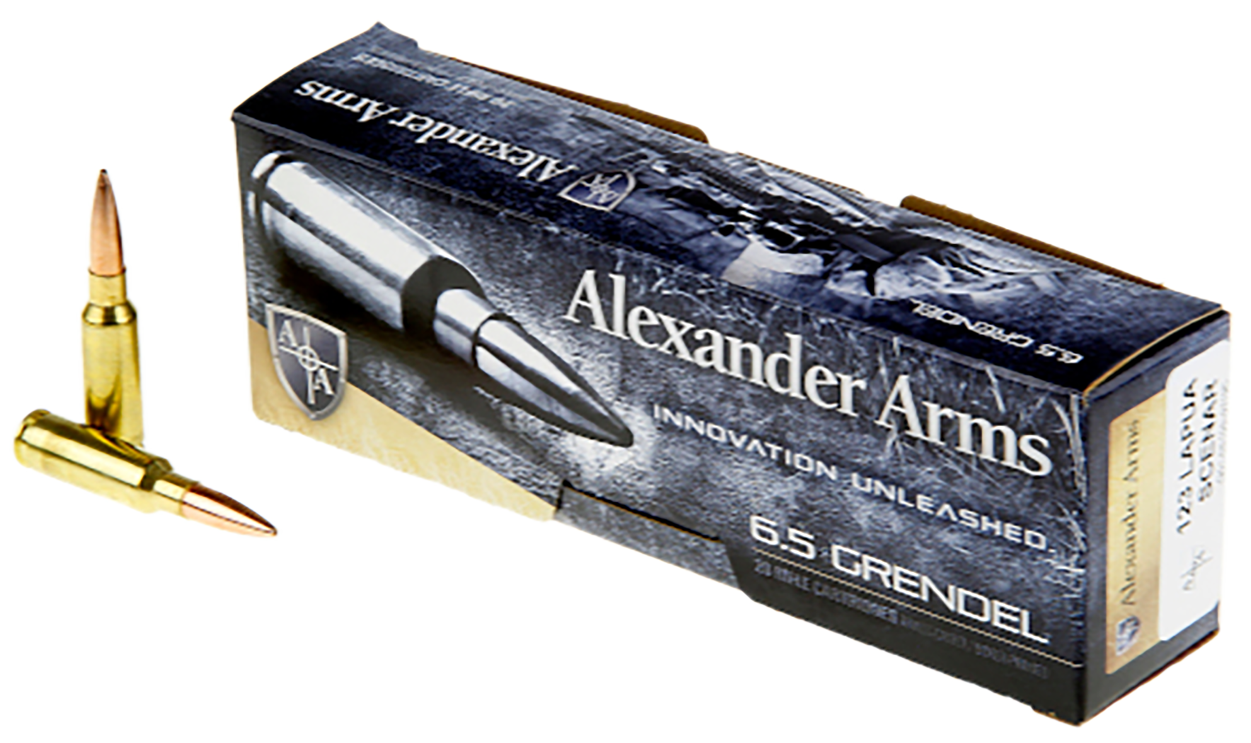Alexander Arms AG123LSBOX Lapua Scenar 6.5Grendel 123gr Boat Tail Open Tip Match 20 Rounds