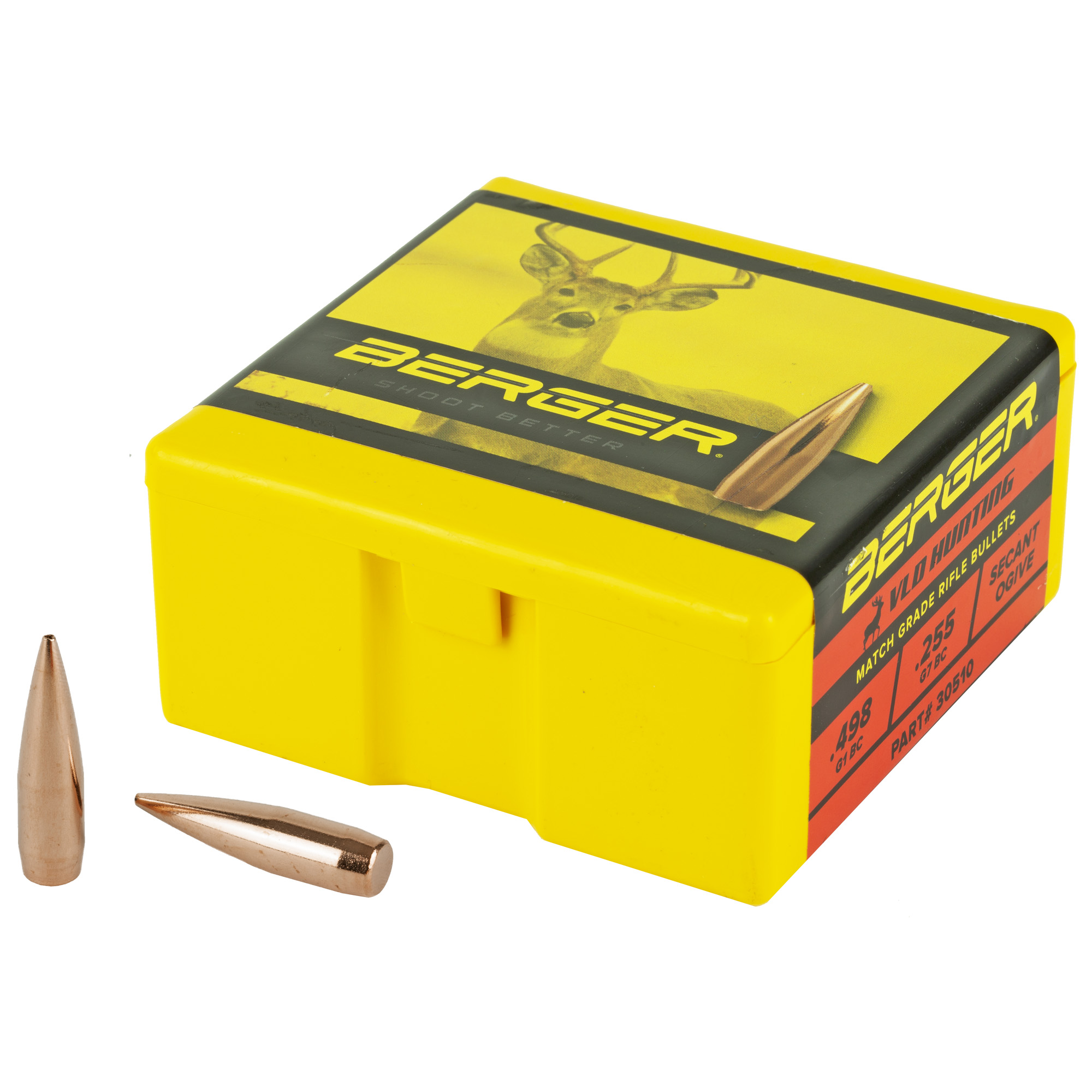 Berger Match Grade Hunting Bullets .30 cal .308" 168 gr VLD HUNTER 100/box