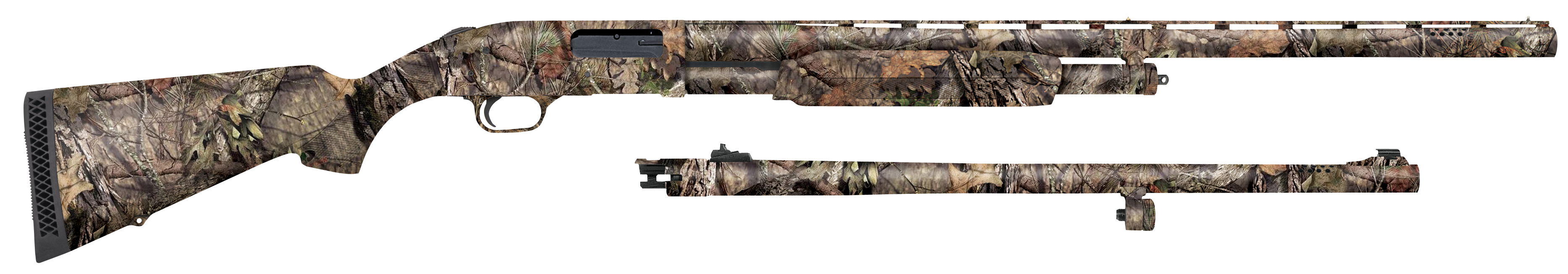 Mossberg 500 12 Gauge 28in Field 24in Deer 5+1 Mossy Oak Country Camo Right Hand