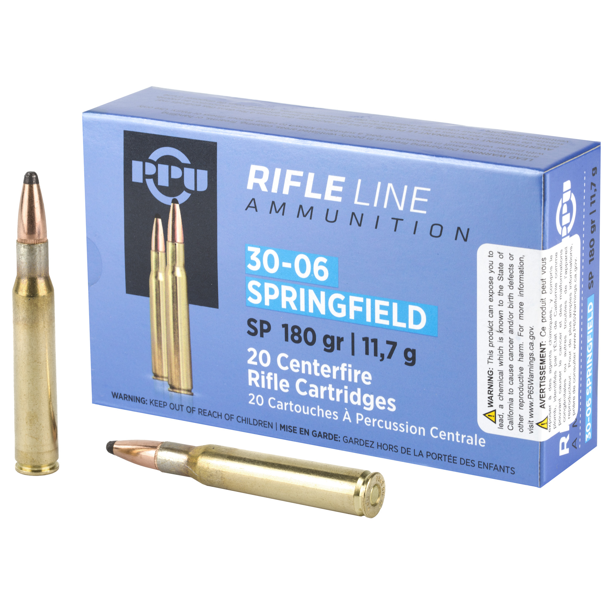 Prvi Partizan PP30063 30-06 Springfield Soft Point 180 Grain 20 Rounds