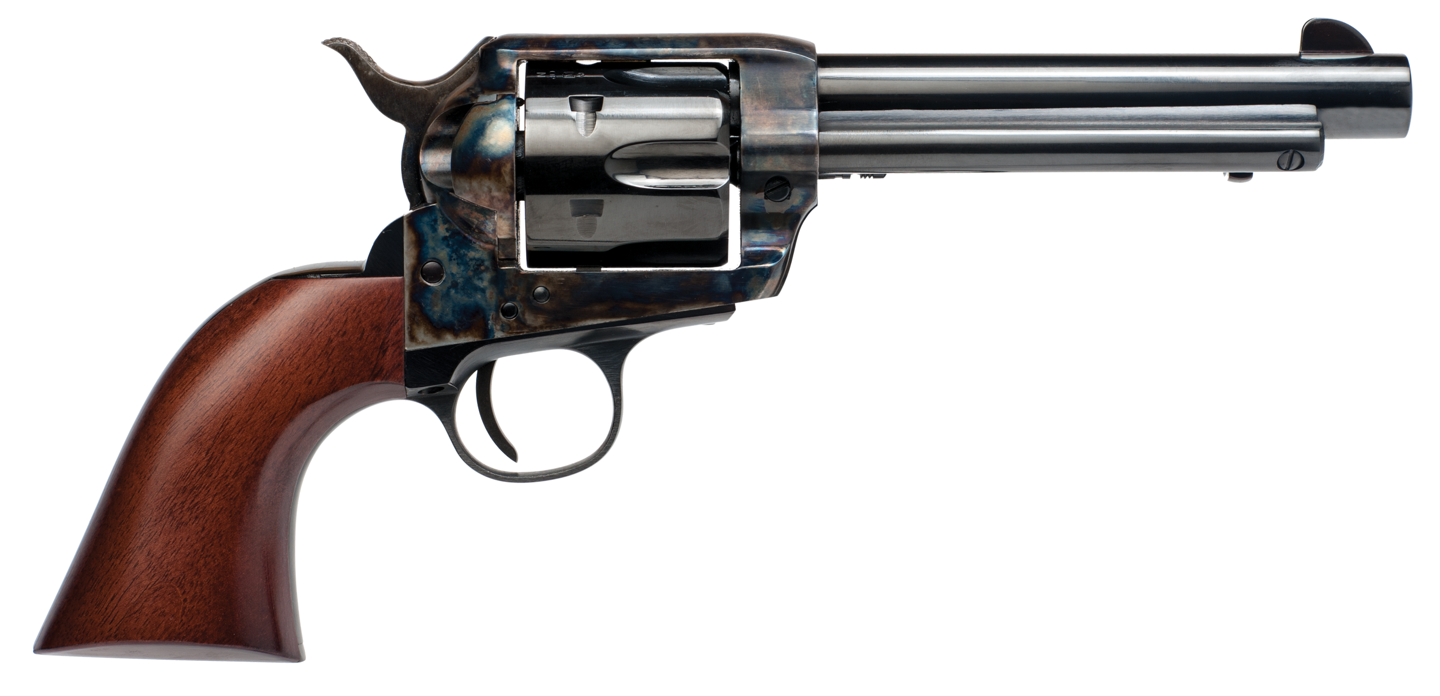 Cimarron Frontier El Malo .357 Mag 5.5in 6 Rounds Case Hardened Blued Walnut