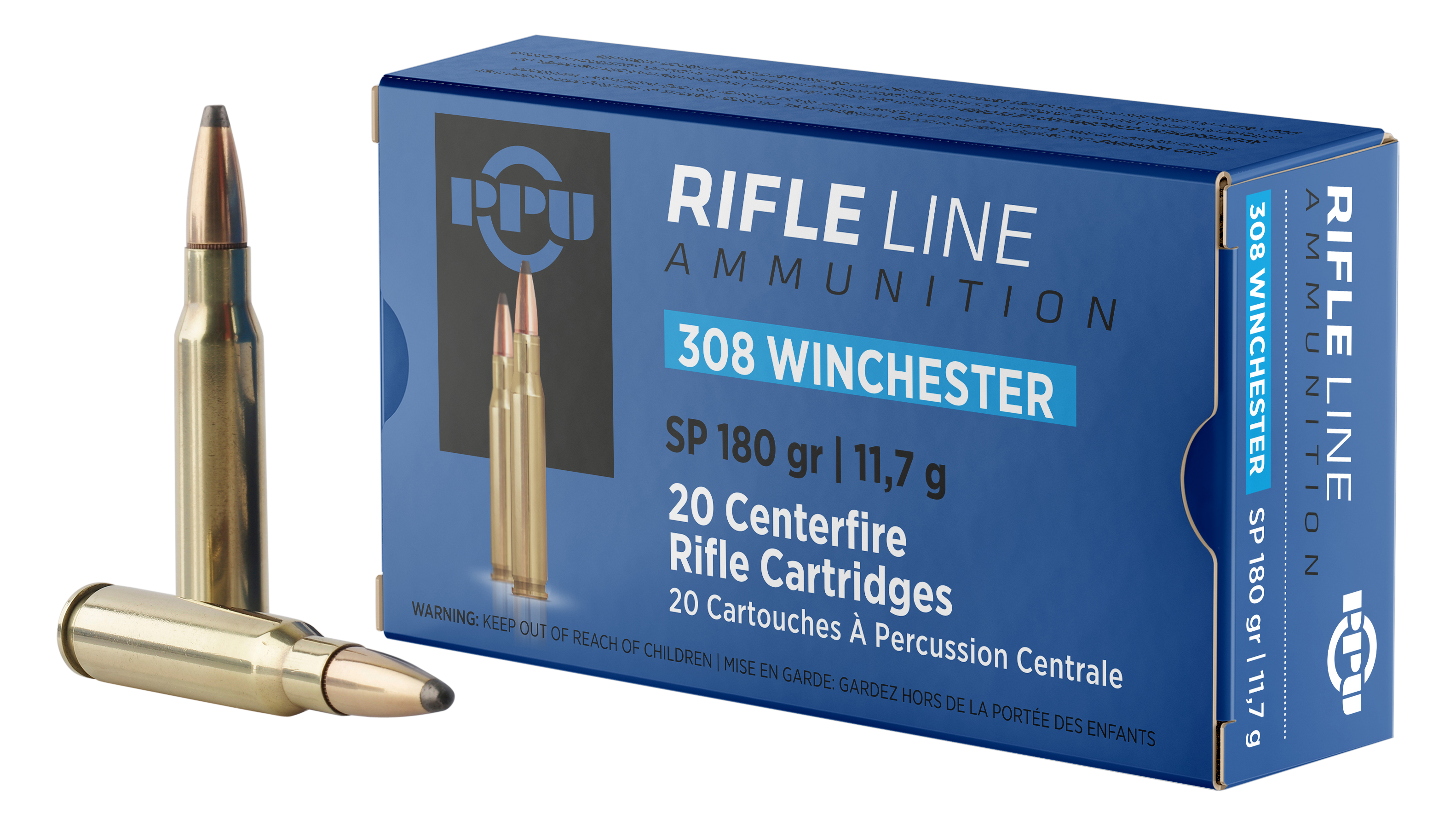 Prvi Partisan Standard Rifle .308 Winchester Soft Point 180 Grain 20 Rounds