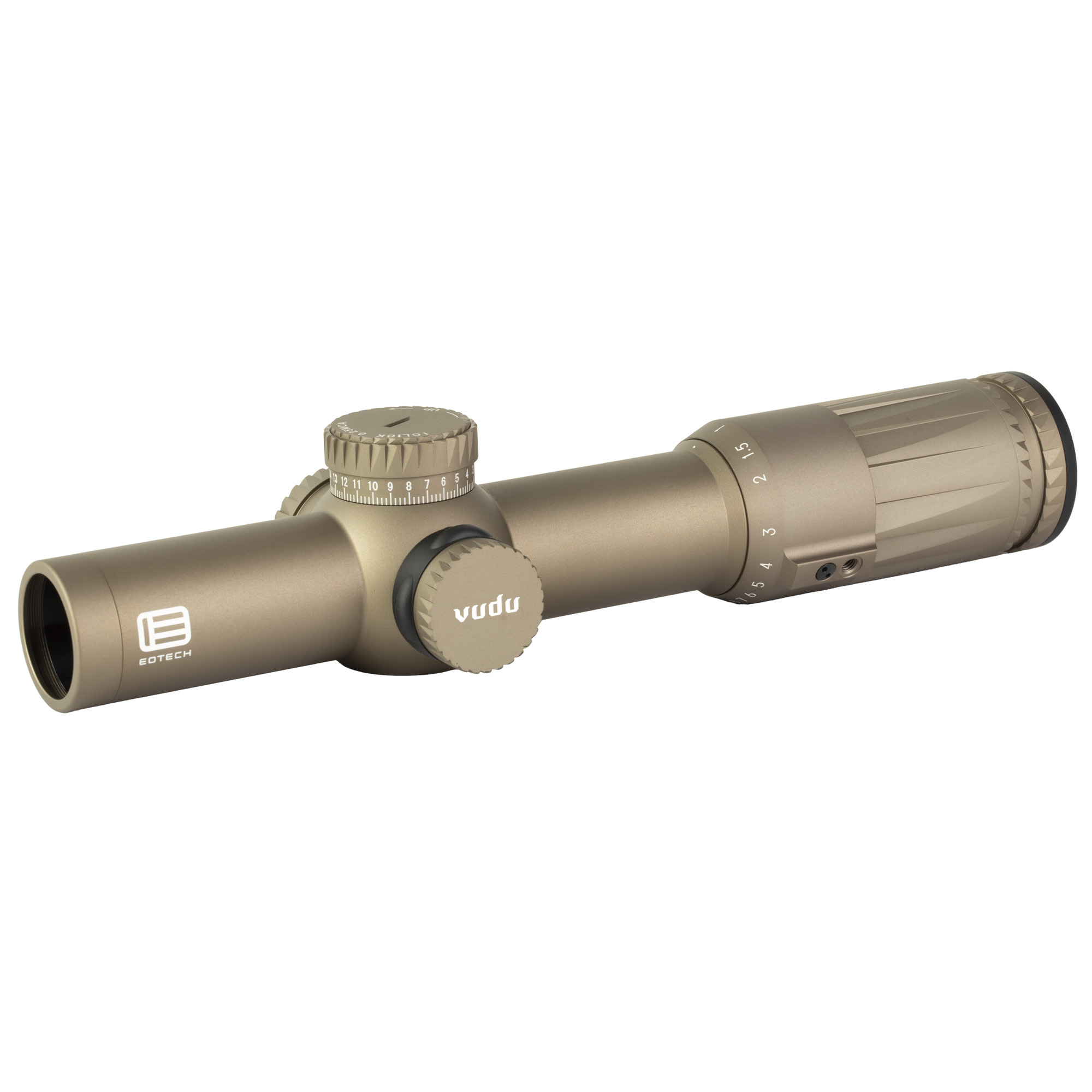 Eotech VDU110FFSR4TAN Vudu  Tan 1-10x28mm 34mm Tube, 1 MOA Illuminated Red SR4 MOA Reticle