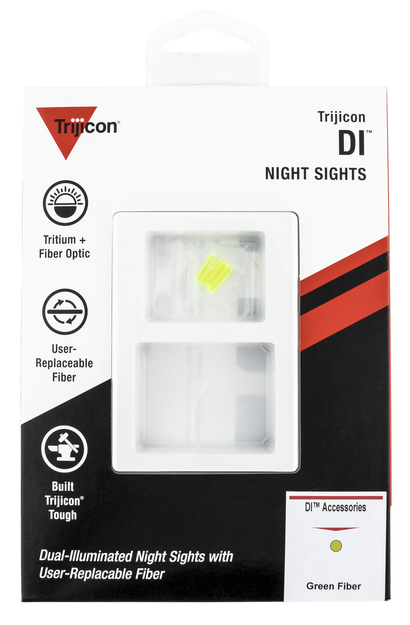 Trijicon Di Fiber Optic Set Handgun Interchangeable Night Sights Dual Illumination
