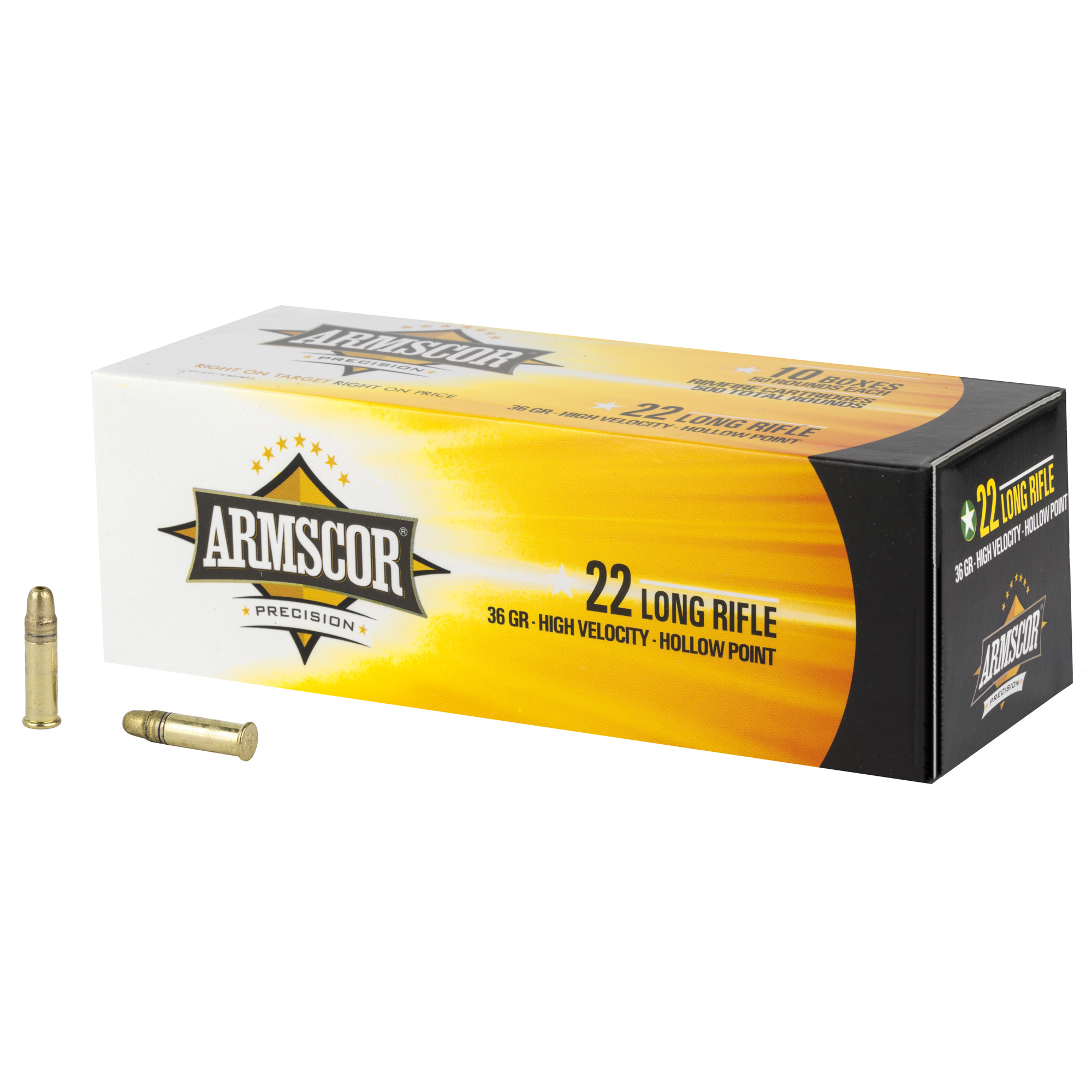 Armscor .22LR High Velocity Hollow Point 36 Grain 50 Rounds