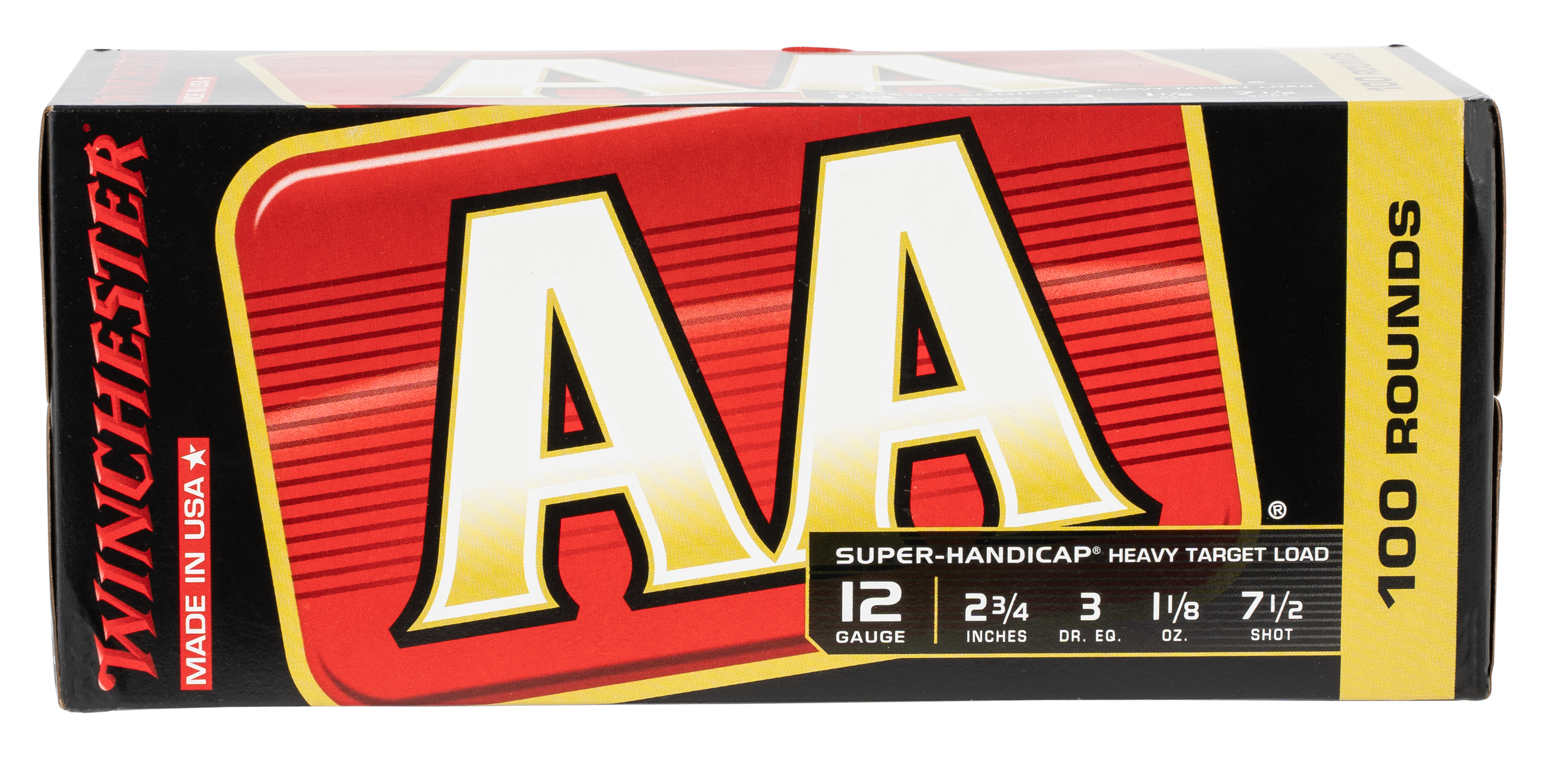 Winchester AA Super Handicap Heavy Target 12 Gauge Shot 1 1/8 oz 100 Rounds