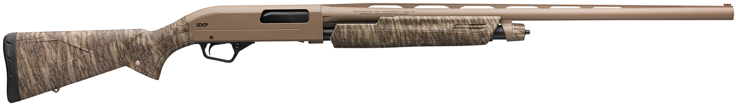 Winchester SXP Hybrid Hunter 12 Gauge 28 Inch Mossy Oak Bottomland Camo FDE