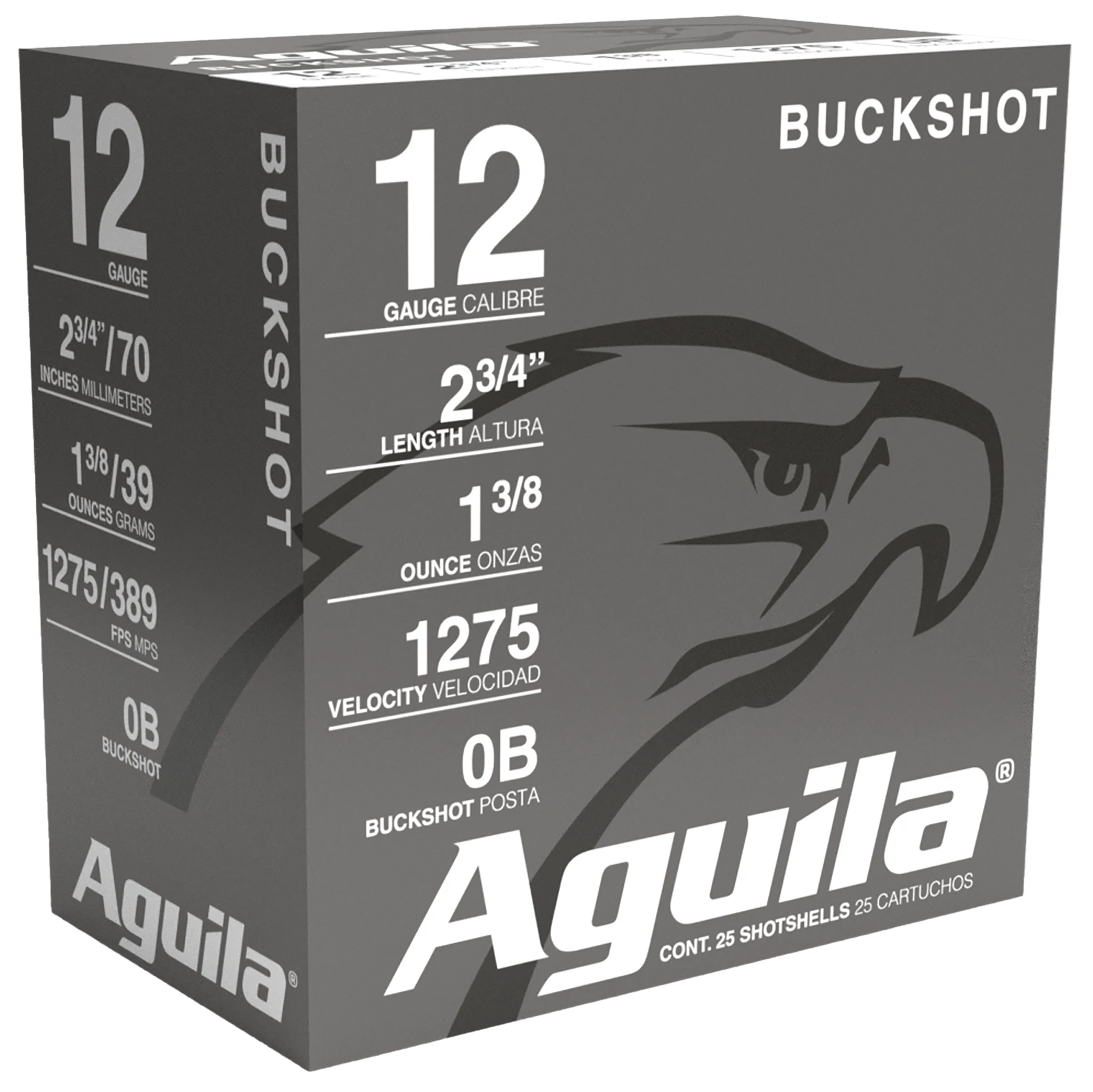 Aguila Buckshot 12 Gauge Buckshot 1 3/8 oz 25 Rounds