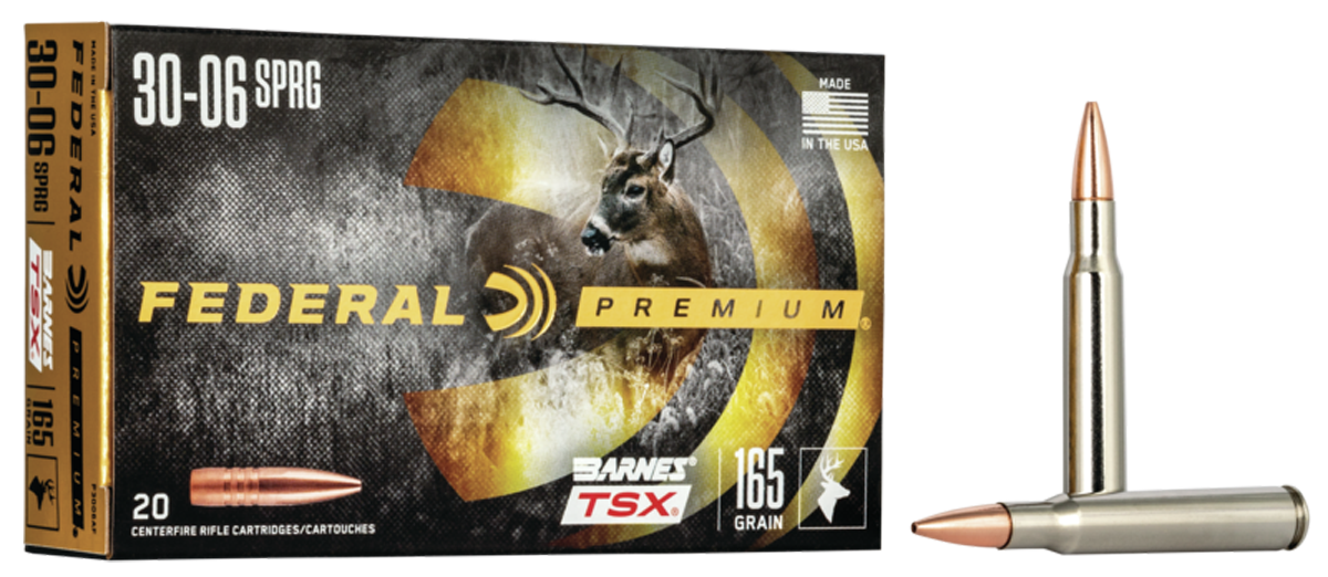 Federal Premium Barnes TSX 30-06 Springfield Copper Hollow Point 165 Grain 20 Rounds