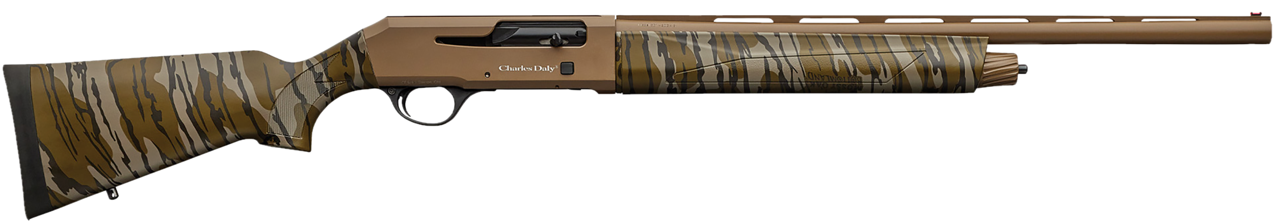 Charles Daly 601 Field 20GA, 22in. Barrel, 4rd, Mossy Oak Bottomland Camo Stock & Forend - FDE (930272)