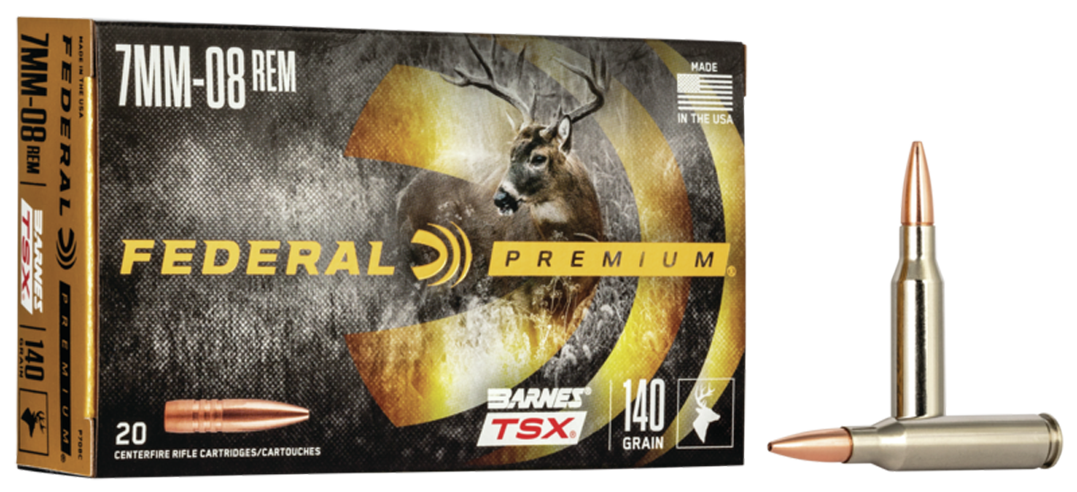 Federal Premium 7mm-08 Remington Barnes TSX 140 Grain 20 Rounds