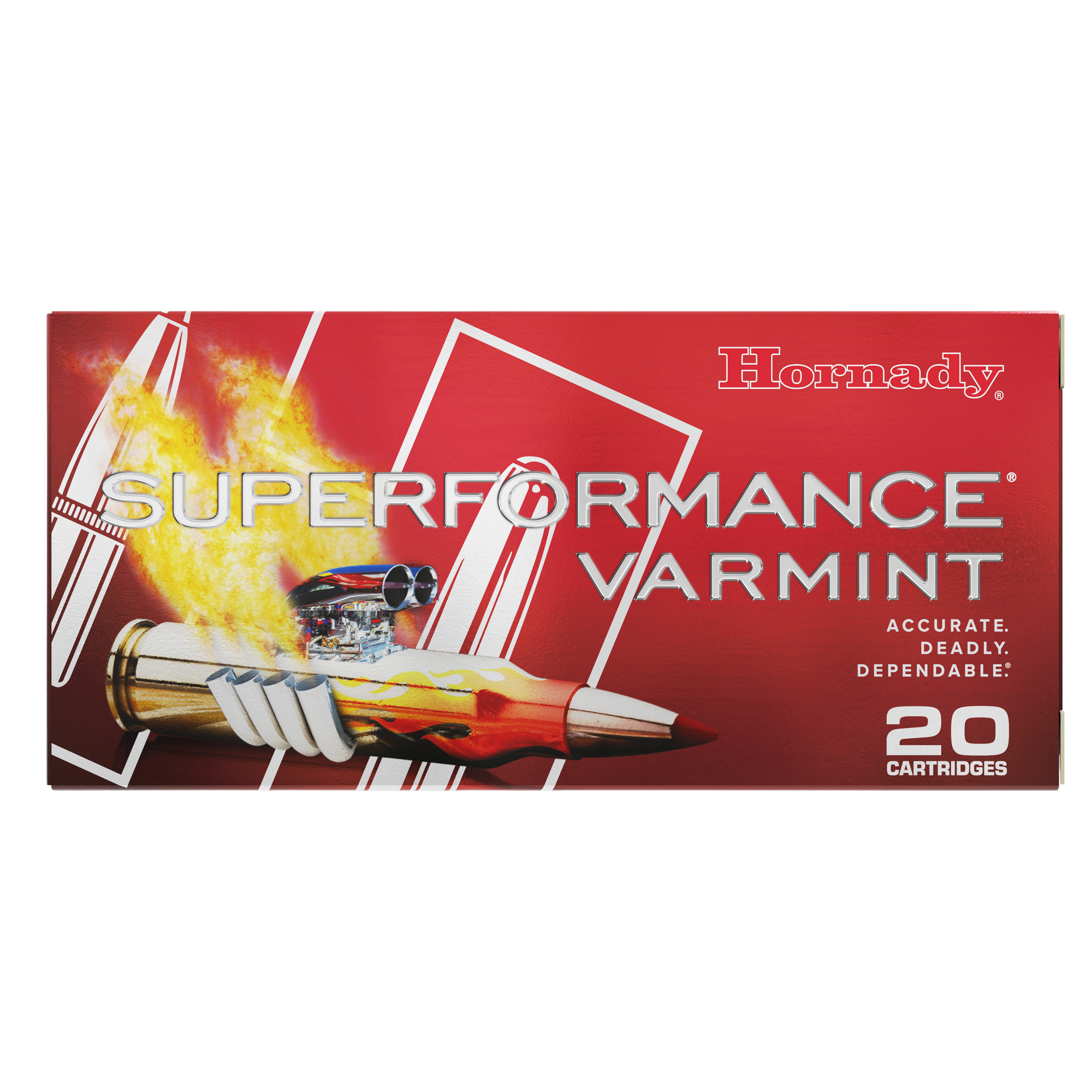 Hornady Superformance Varmint 223 Win Super Short Mag V Max 55 Grain 20 Rounds