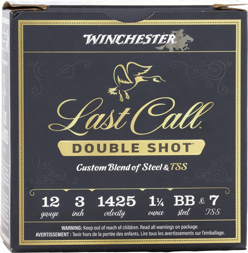 Winchester Last Call Double Shot 12 Gauge BB Steel and 7 TSS 1 1/4 oz 25 Rounds