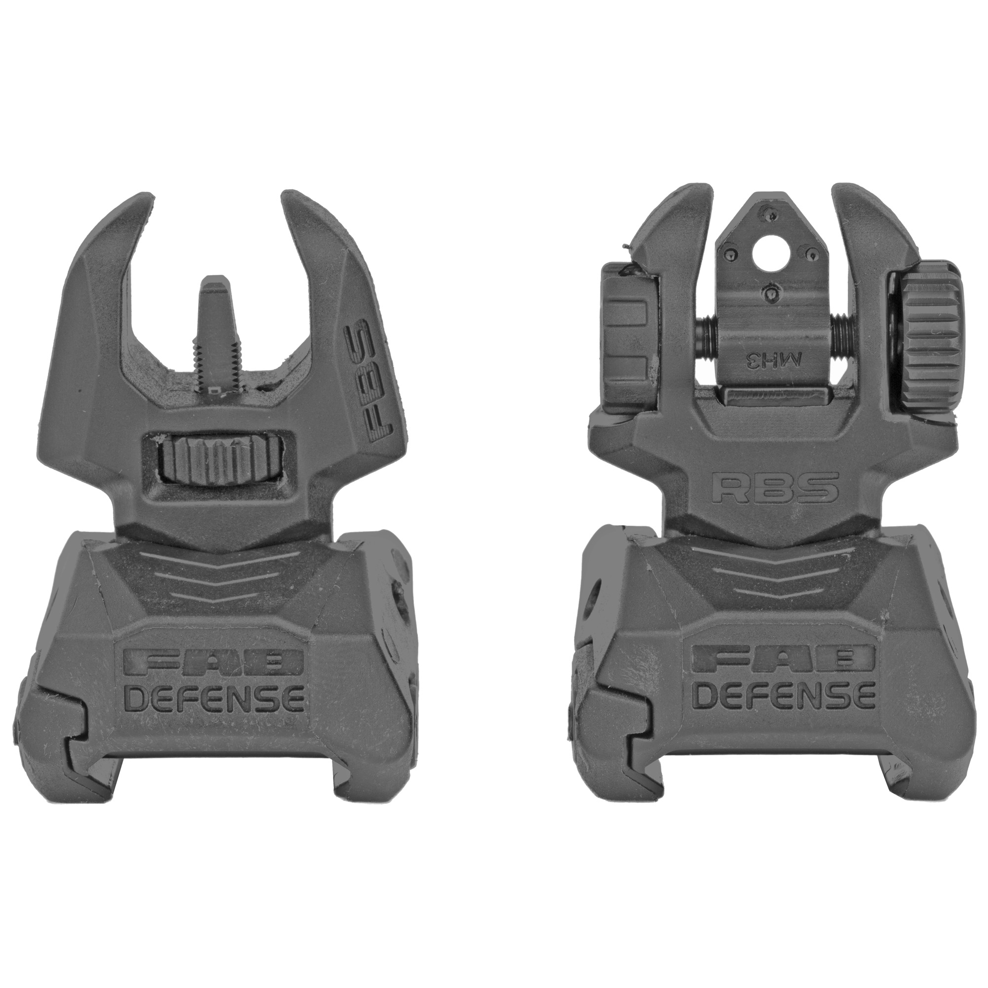 Meprolight FRBS Green Rear Orange Front Flip Sights AR-15 Picatinny Matte