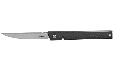CRKT 7096 CEO  3.11" Folding Plain Satin 4116 Stainless Steel Blade/ Black GRN Handle