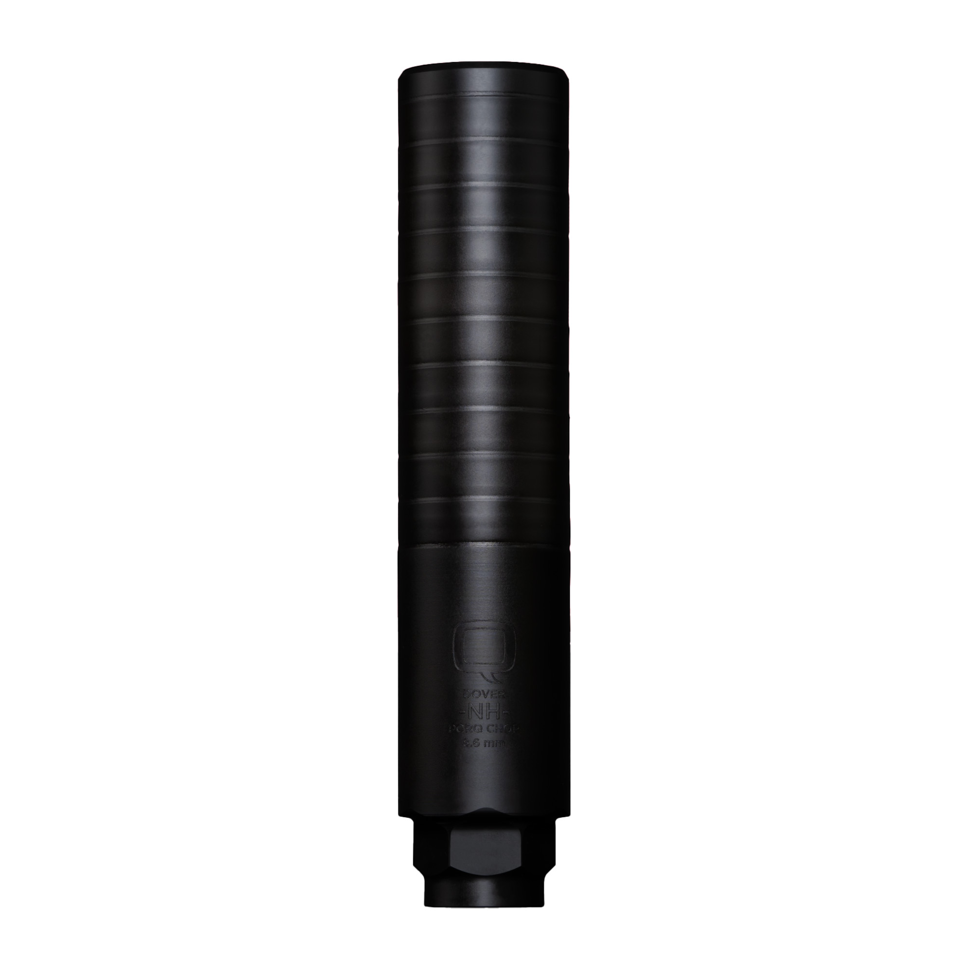 Q LLC Porq Chop Suppressor 8.6mm Muzzle Device Cherry Bomb Nitride Finish