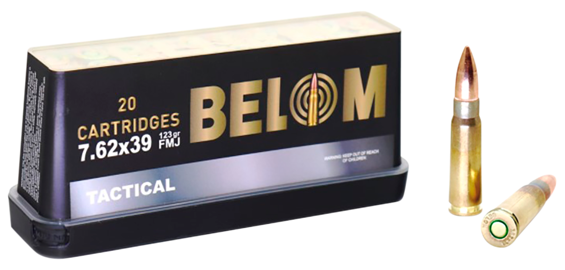 BELOM Ammo BELOM762 Tactical  7.62x39mm 123gr Full Metal Jacket 20 Rounds