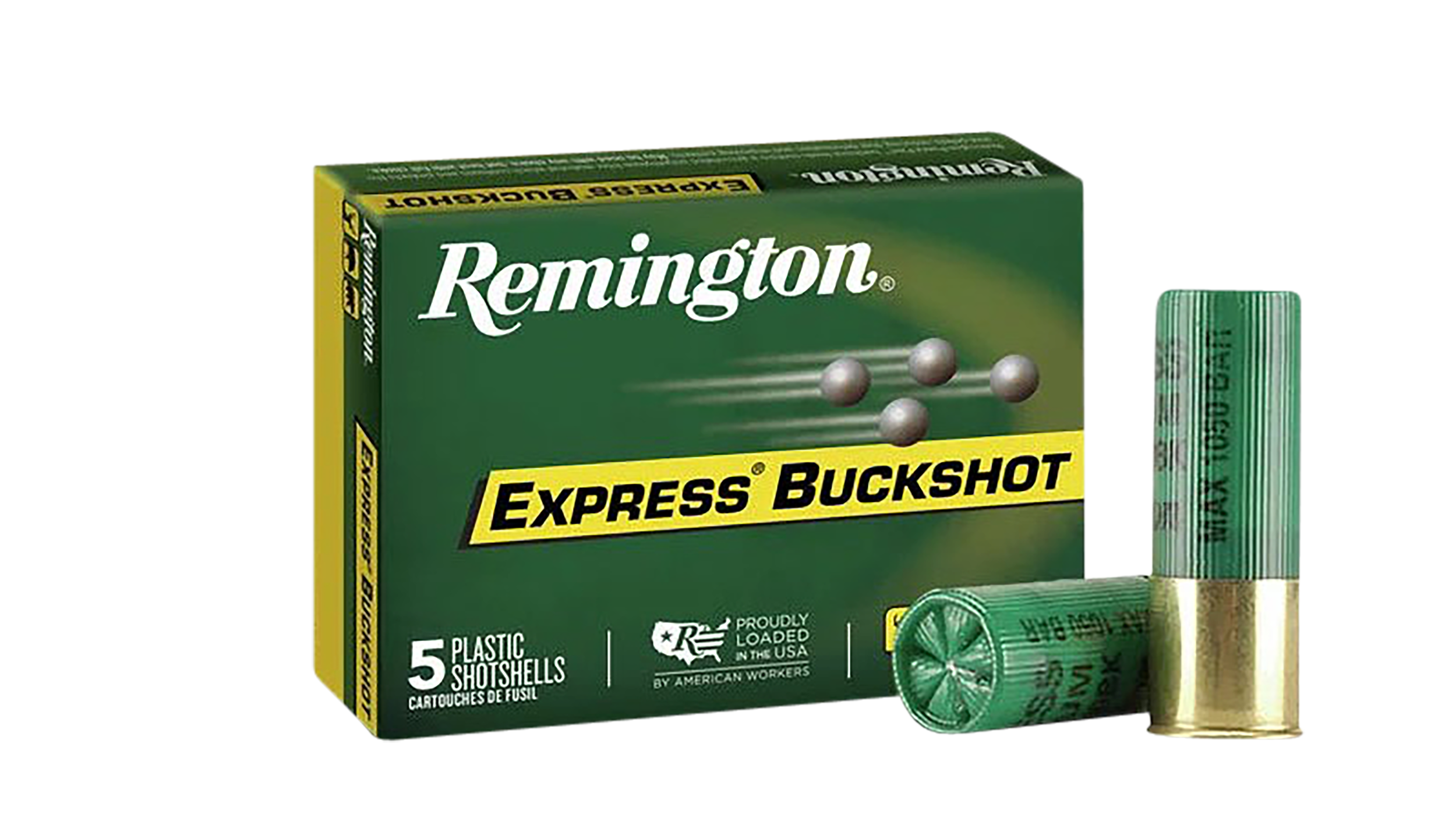 Remington Express Magnum 12 Gauge Buffered Buckshot 41 Pellet 4 Buck 5 Rounds
