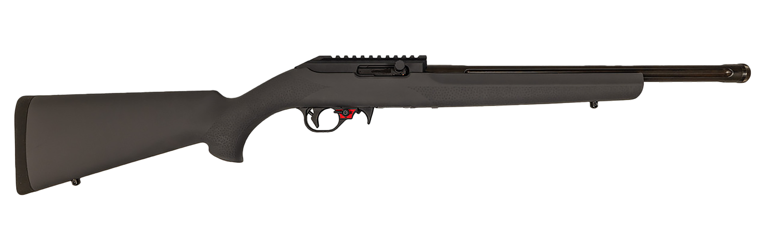 Franklin Armory 0210000GRY F22  22 LR 16" Black Heavy Fluted Threaded Barrel, Picatinny Rail Receiver, Gray Hogue OverMolded Synthetic Stock