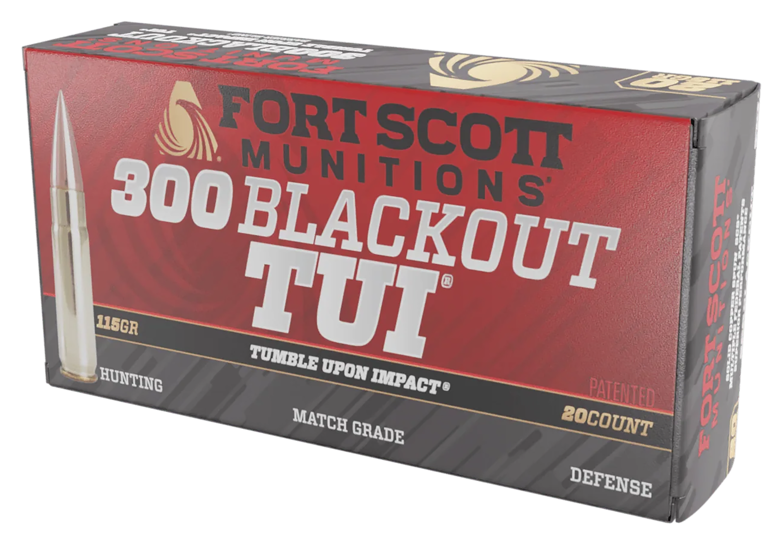 Fort Scott Munition Rifle Ammo 300 Blackout 115 gr. TUI 20 rd.