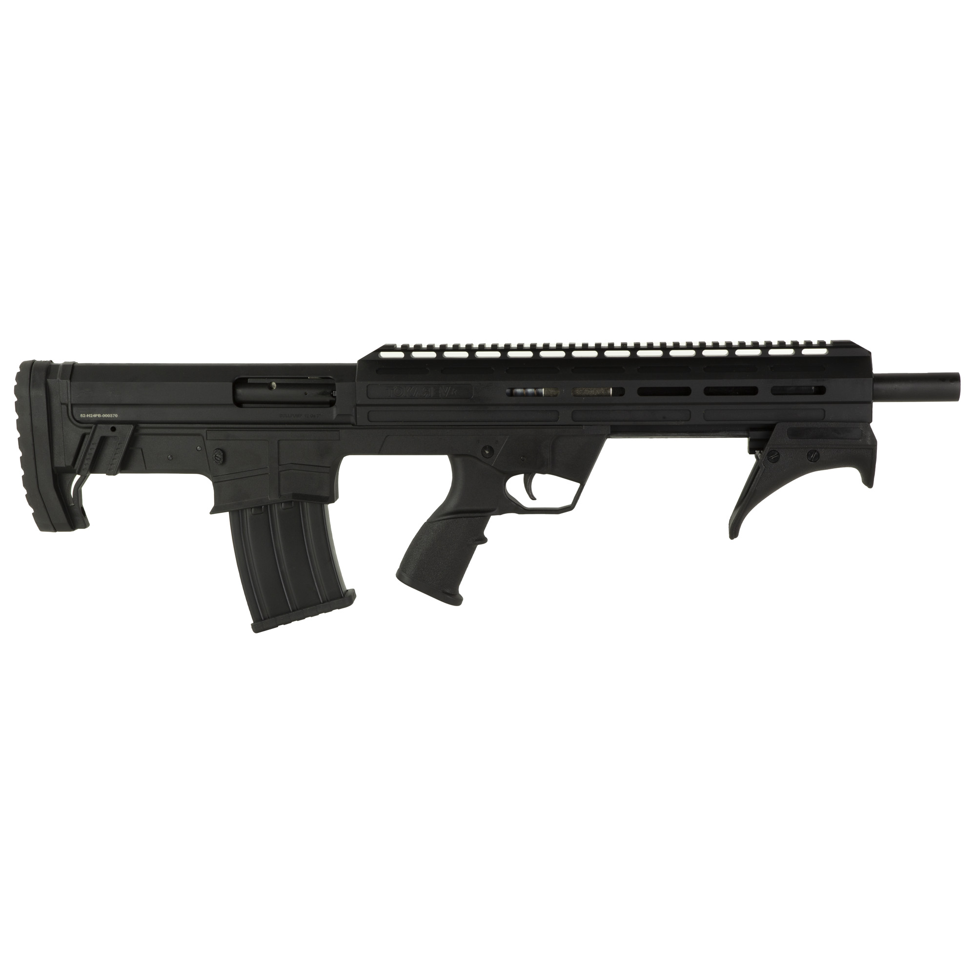 Tokarev USA 21000418 BullPup  12 Gauge Pump 3" 5+1 18.50" Black Steel Barrel, Black Anodized Picatinny Rail Aluminum Receiver, Picatinny Handguard, Bullpup Synthetic Stock, Angled Grip