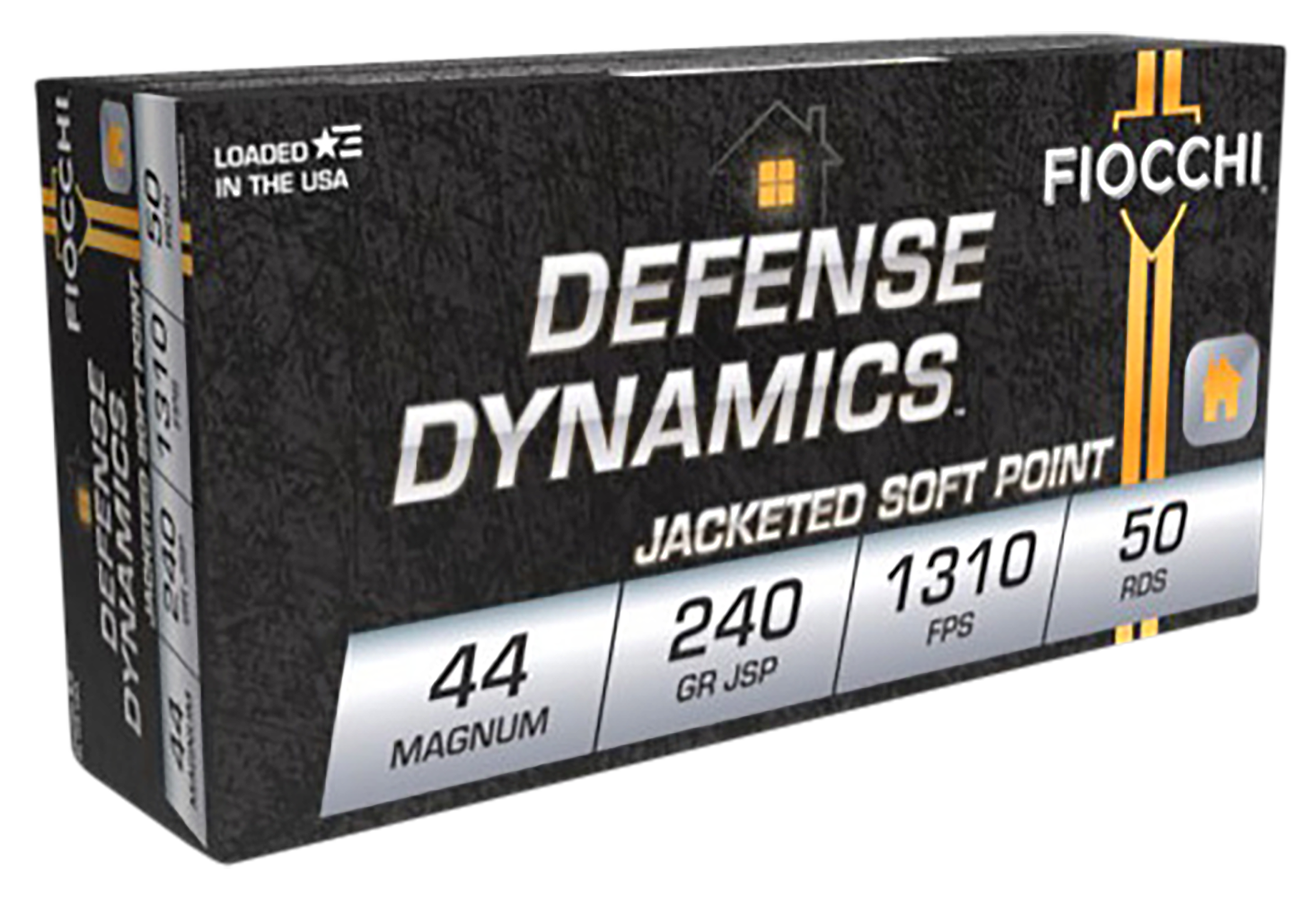 Fiocchi Shooting Dynamics 44 Remington Magnum Jacketed Soft Point 240 Grain 50 Rounds