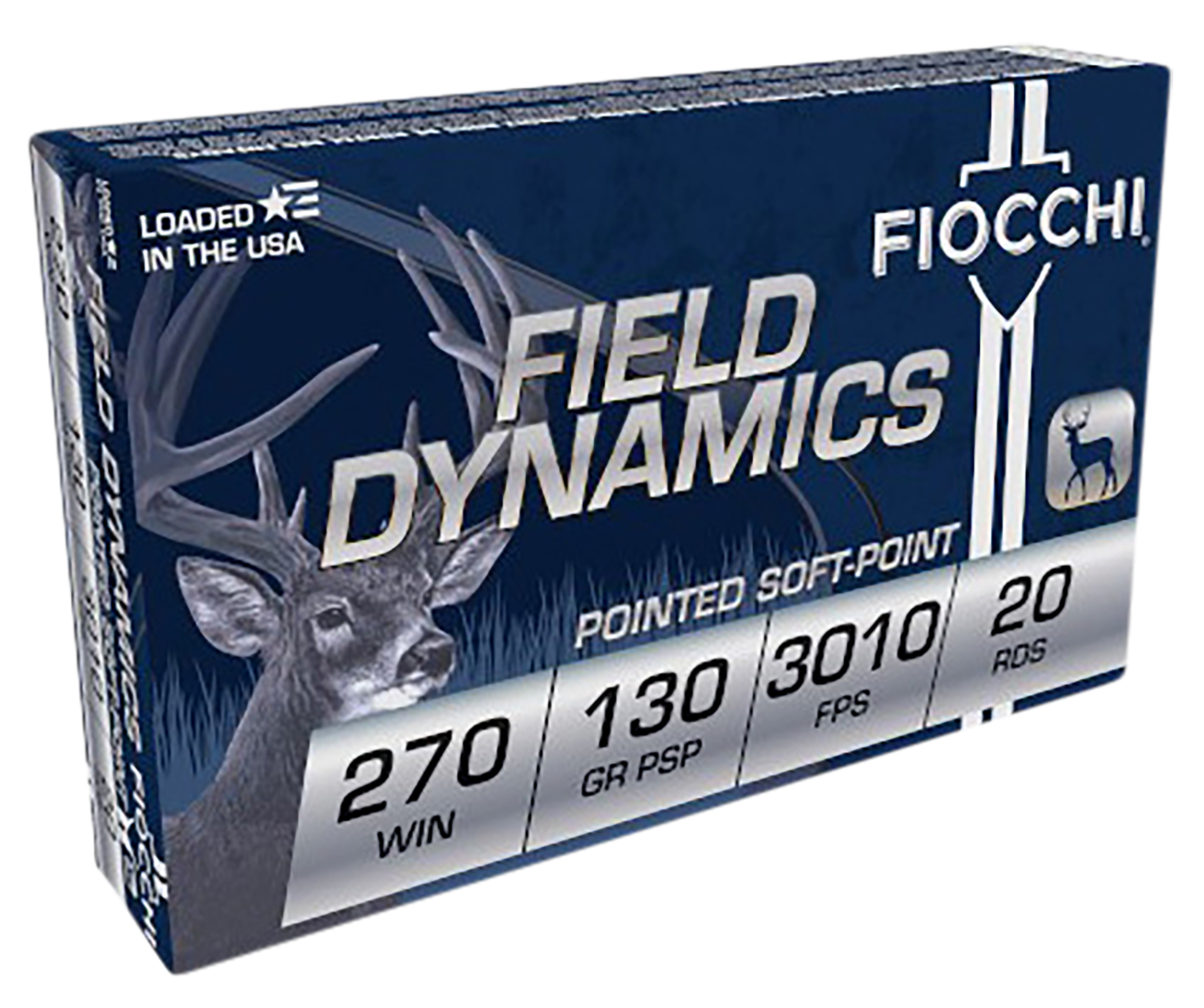 Fiocchi Field Dynamics 270 Winchester Pointed Soft Point 130 Grain 20 Rounds