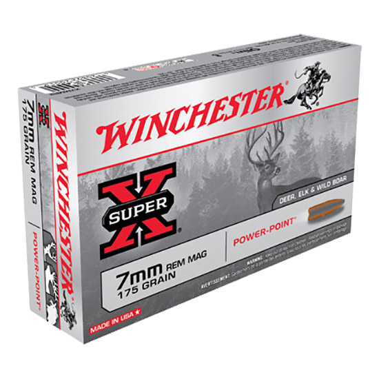 Winchester Super X 7mm Remington Magnum Power Point 175 Grain 20 Rounds