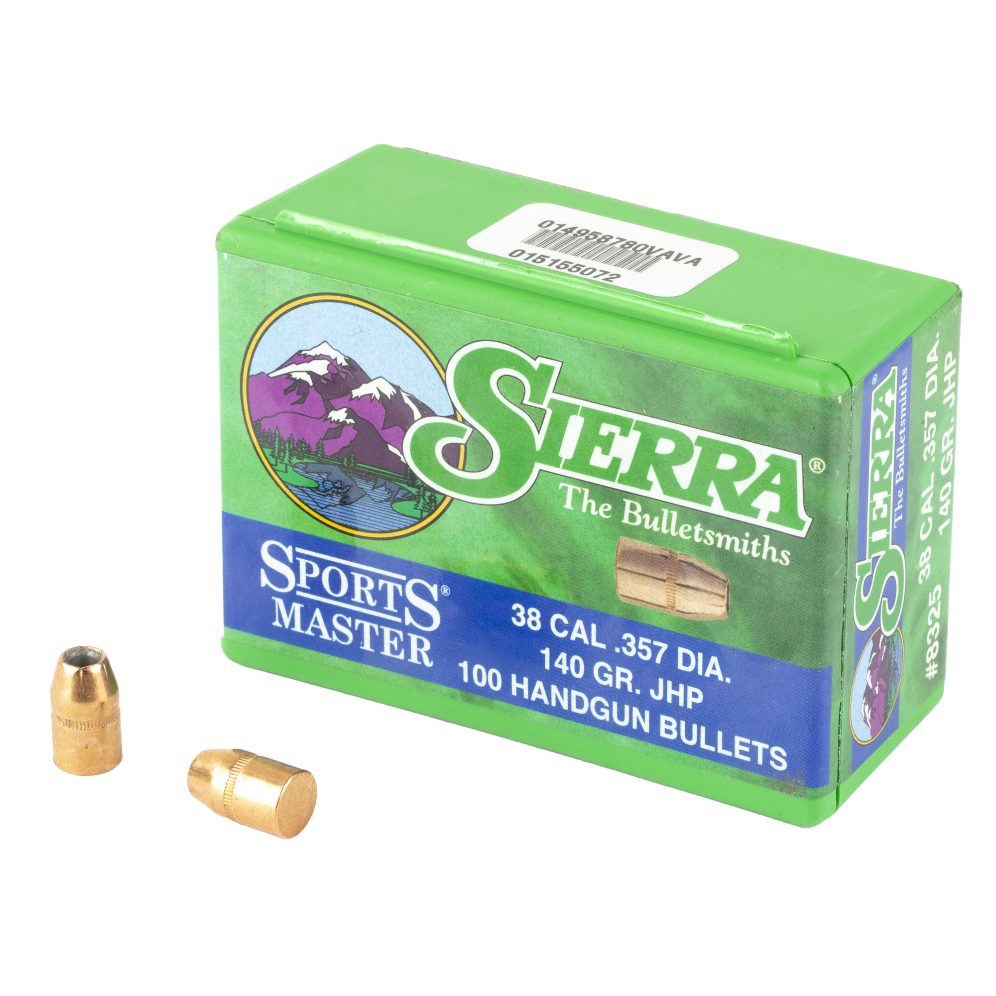 Sierra 8325 Sports Master  38Cal 140gr Jacketed Hollow Cavity 100/Box