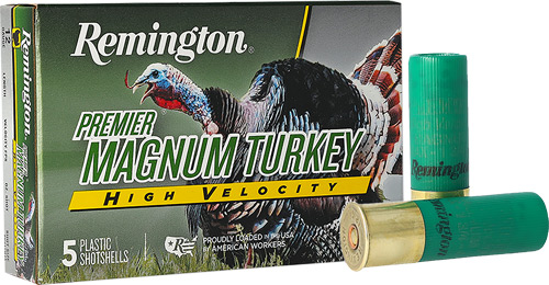 Remington Premier High Velocity Magnum Turkey Load 12 Gauge 5 Shot 2 Ounce 5 Rounds