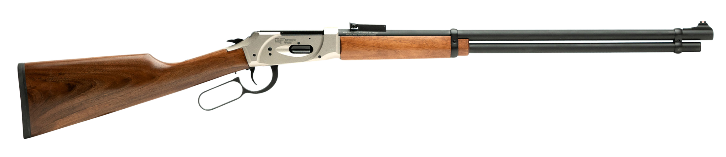 Gforce Arms LVR410 410 Bore, 24in. Barrel, 9rd, Wood Stock & Forend - Gray (GFLVR410NKL)