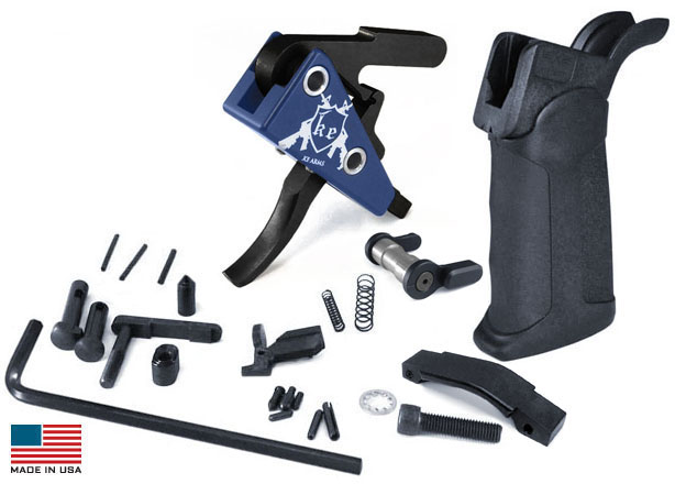 Ke Arms Ar15 Dmr Drop-in Lower Parts Kit Xtech Grip Dmr Trigger
