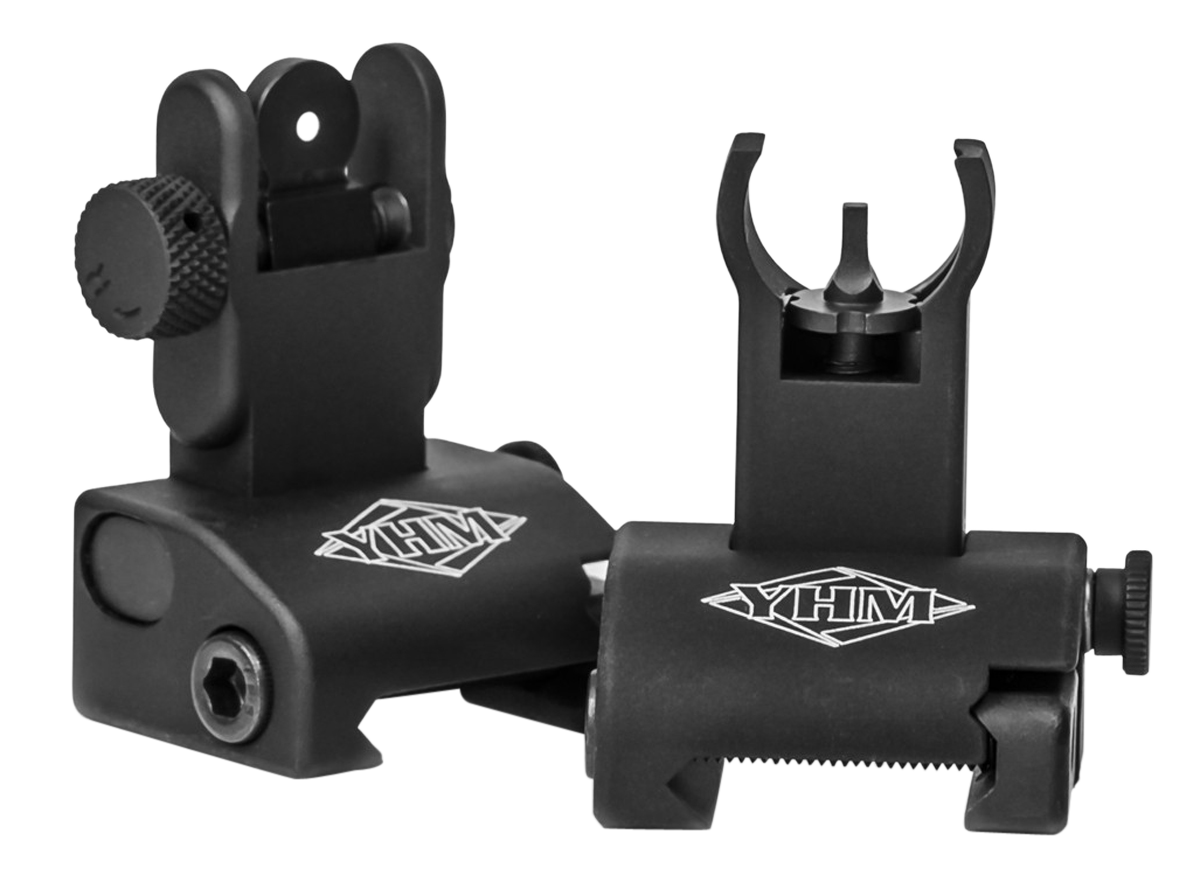 Yankee Hill Q.D.S. Sight Set Folding with Hooded Stem for AR-15